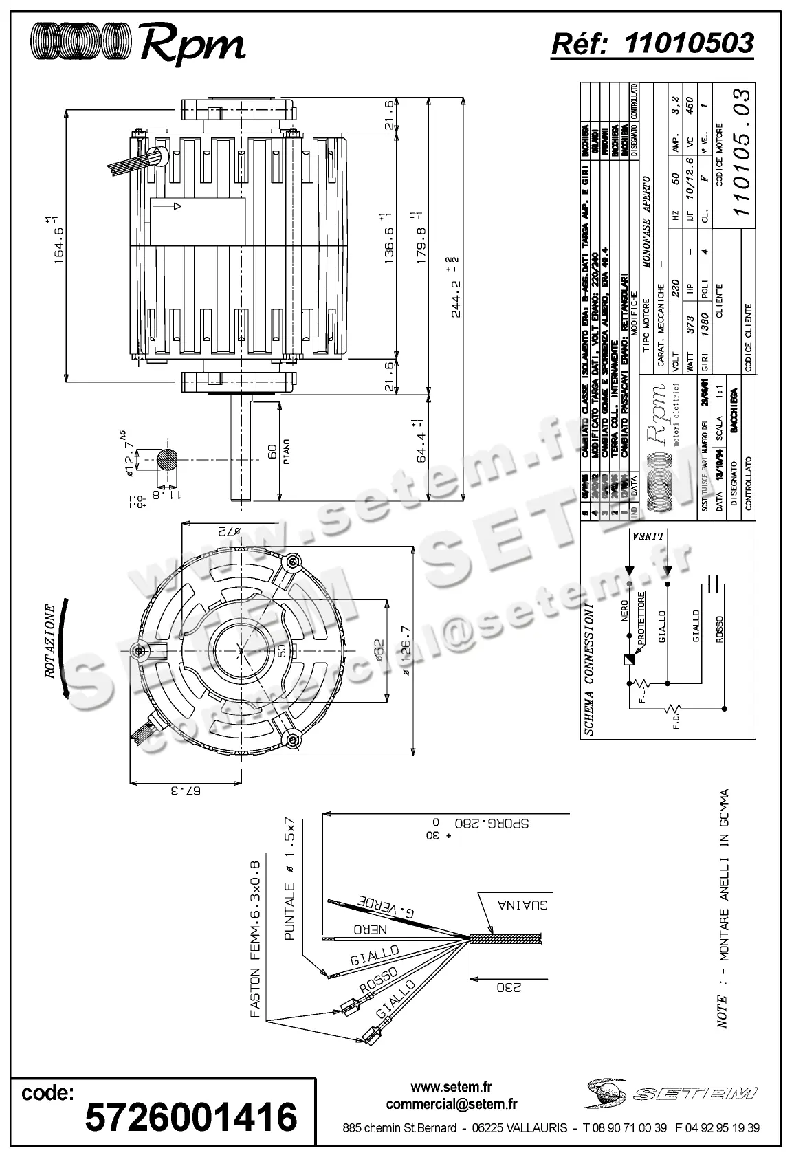 5726001416-MOTEUR RPM 11U10503 2