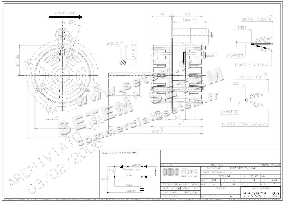 5726001432-MOTEUR RPM 11035120