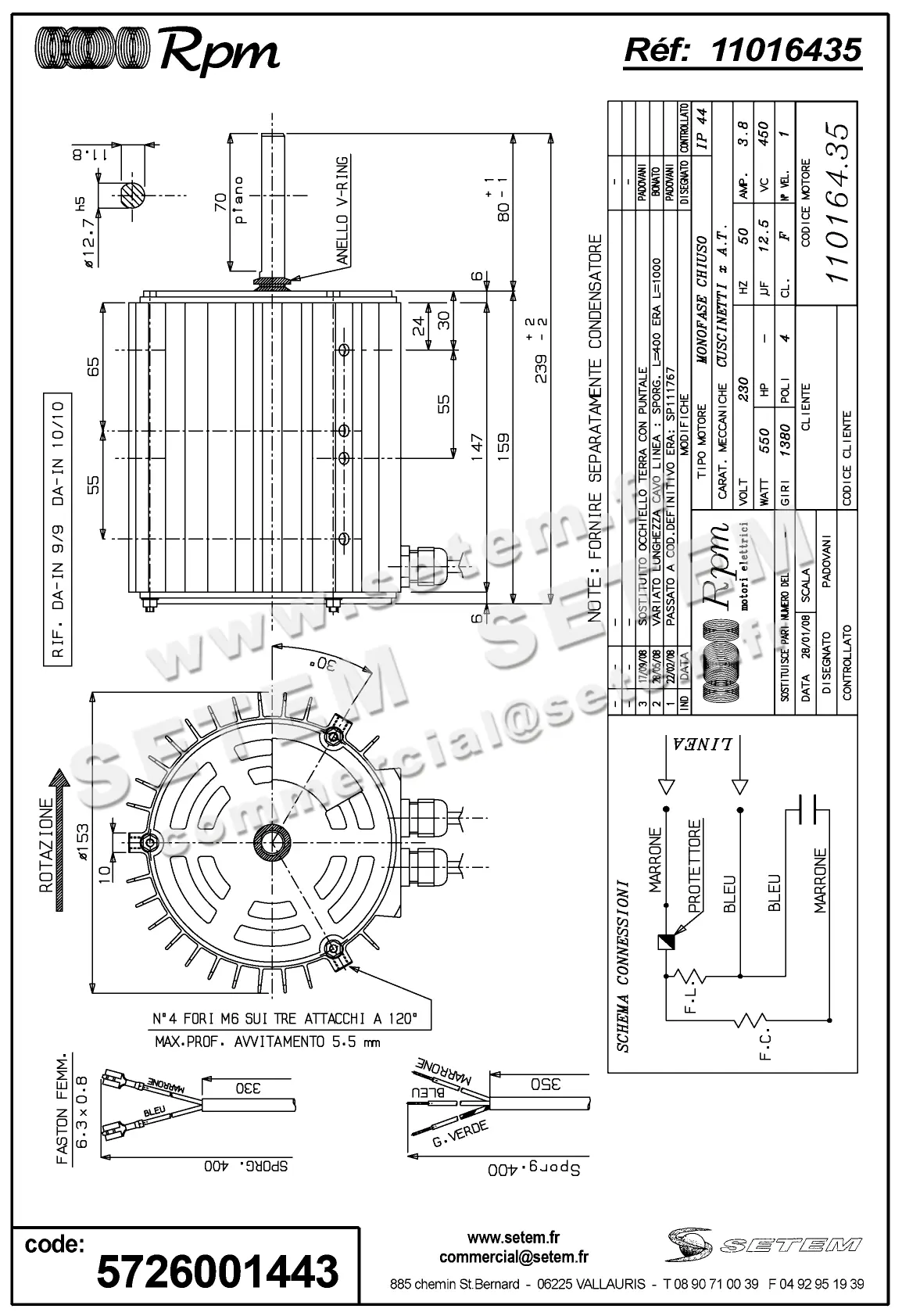 5726001443-MOTEUR RPM 11016435 2