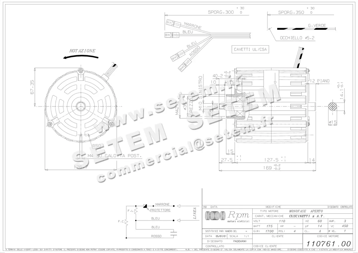 5726001448-MOTEUR RPM 11076100