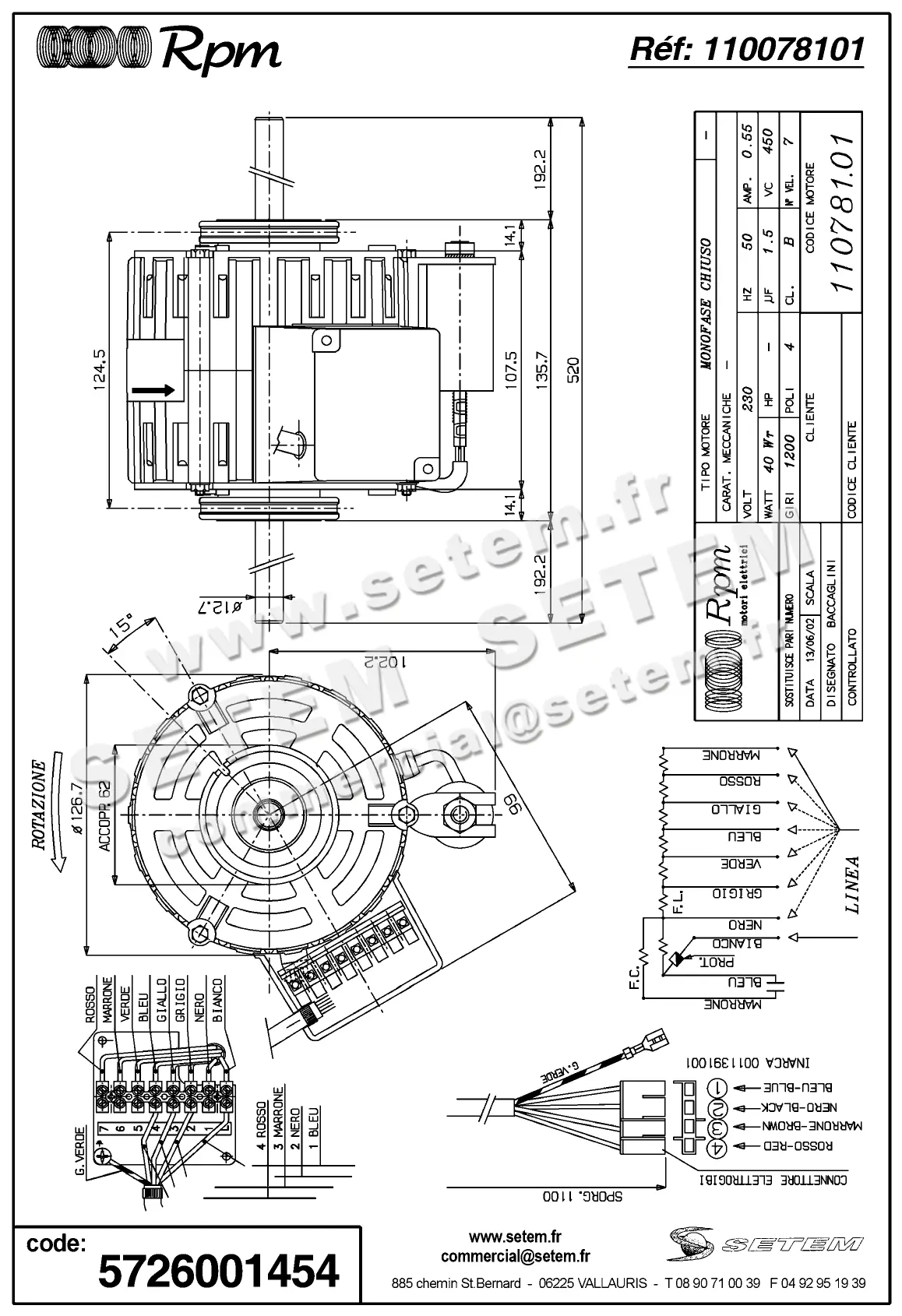 5726001454-MOTEUR RPM 11078101 "66804.00" 2