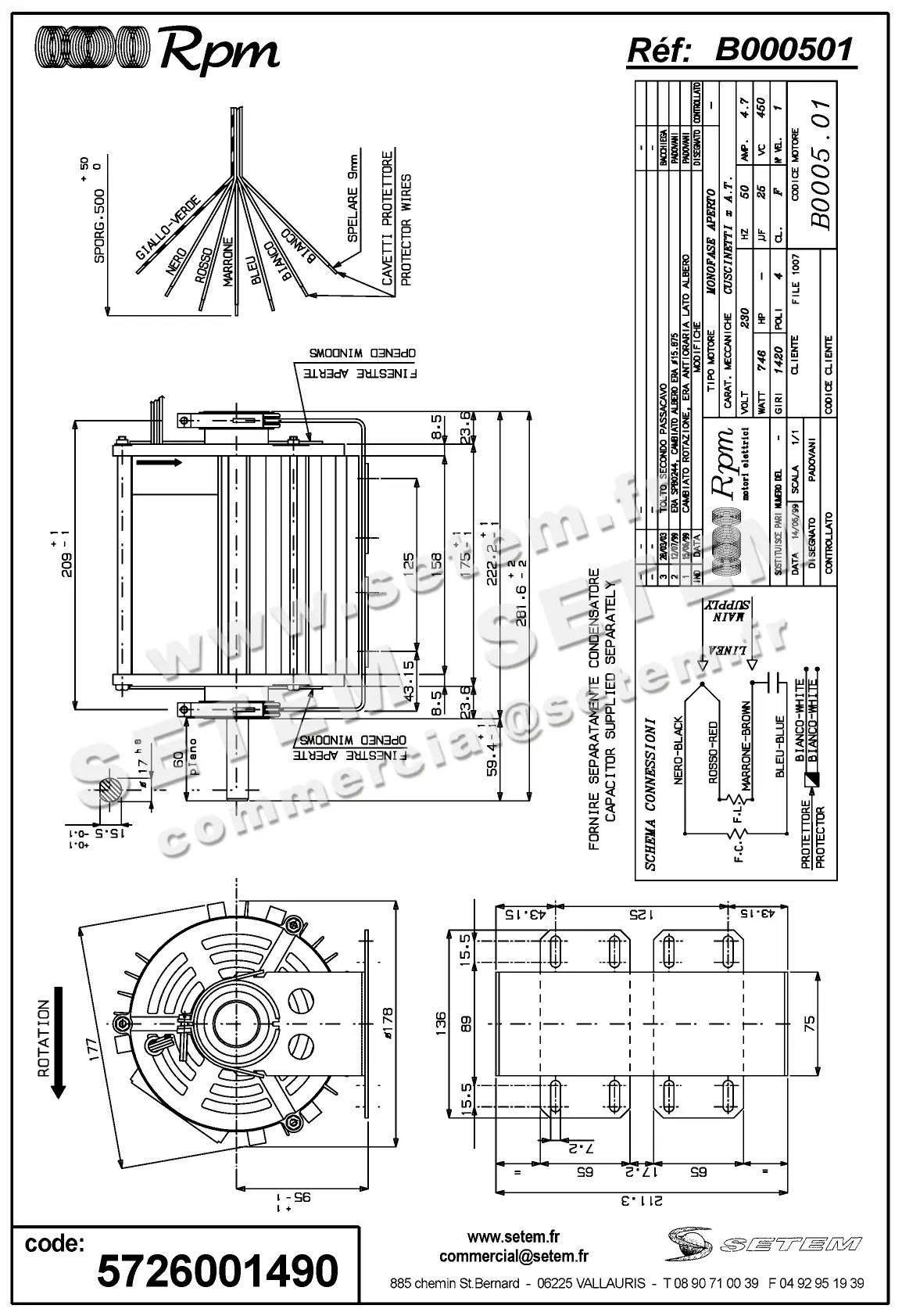 5726001490-MOTEUR RPM B000501