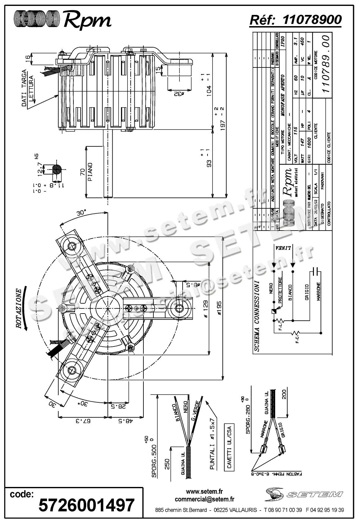 5726001497-MOTEUR RPM B001705