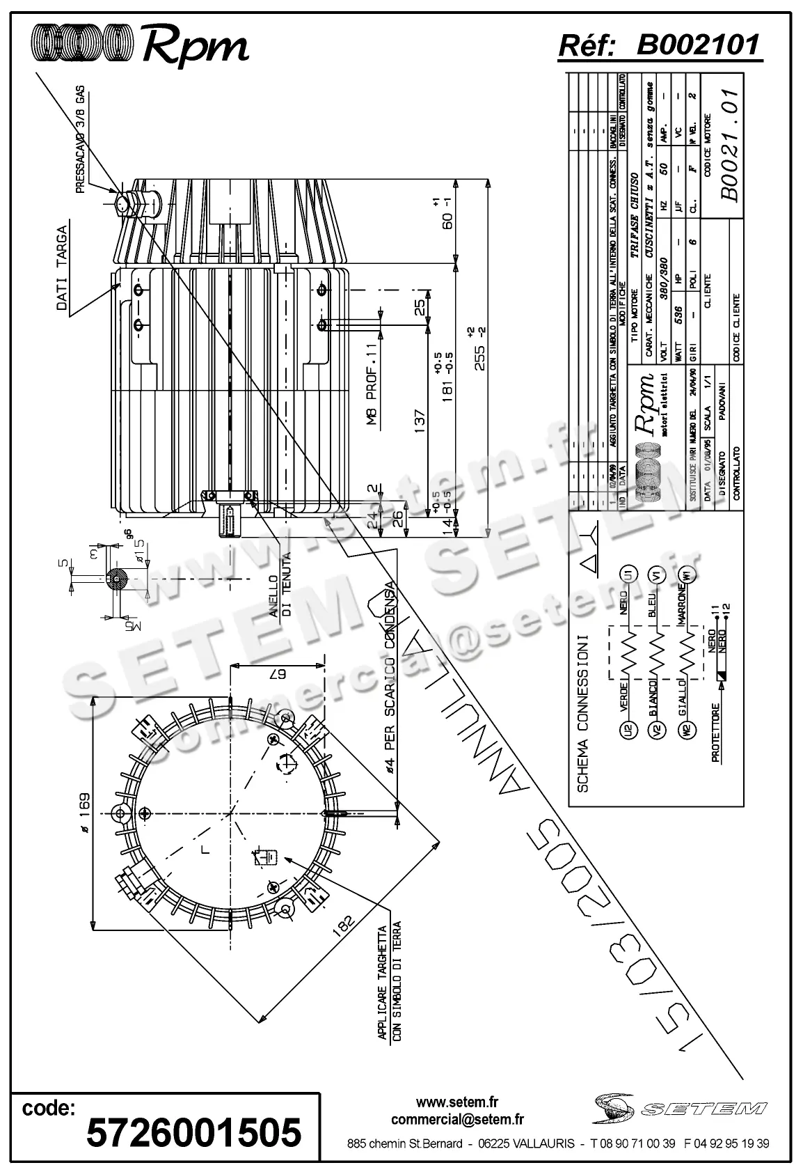 5726001505-MOTEUR RPM B002101