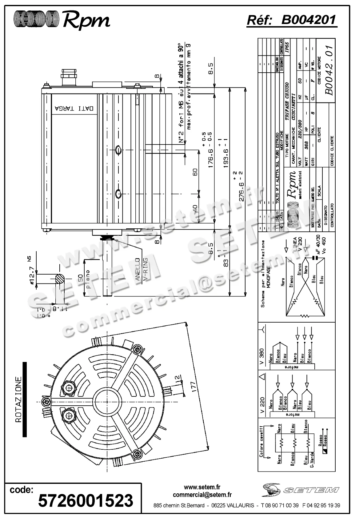 5726001523-MOTEUR RPM B004201