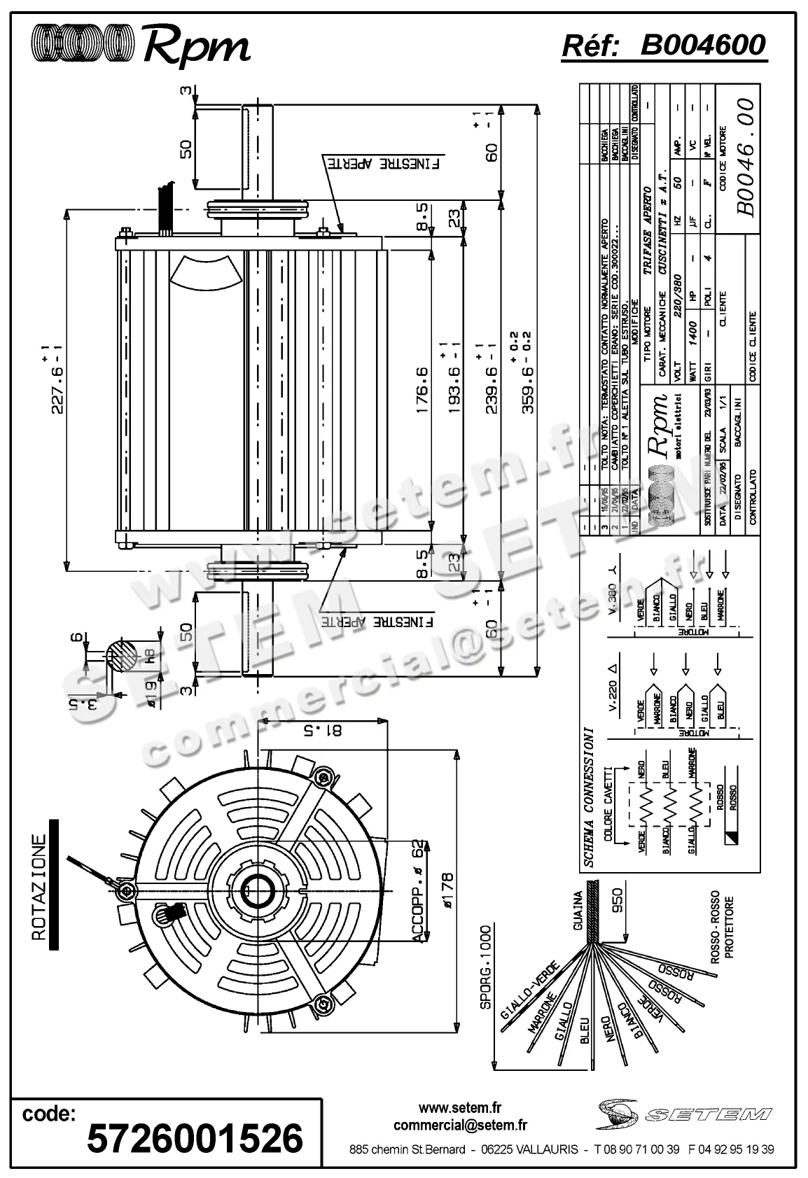5726001526-MOTEUR RPM B004600