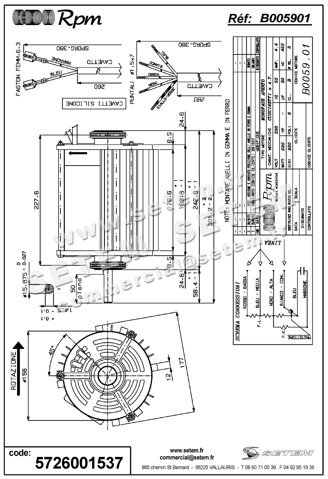 5726001537-MOTEUR RPM B005901