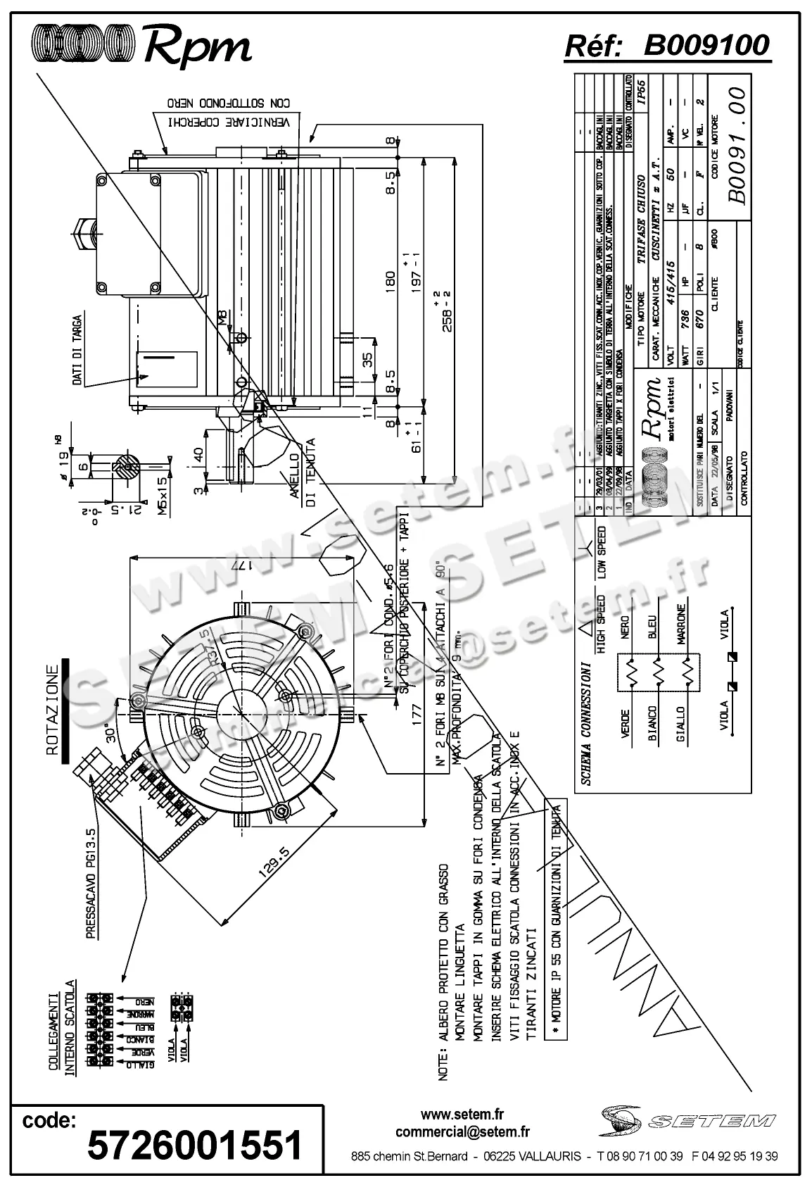 5726001551-MOTEUR RPM B009100