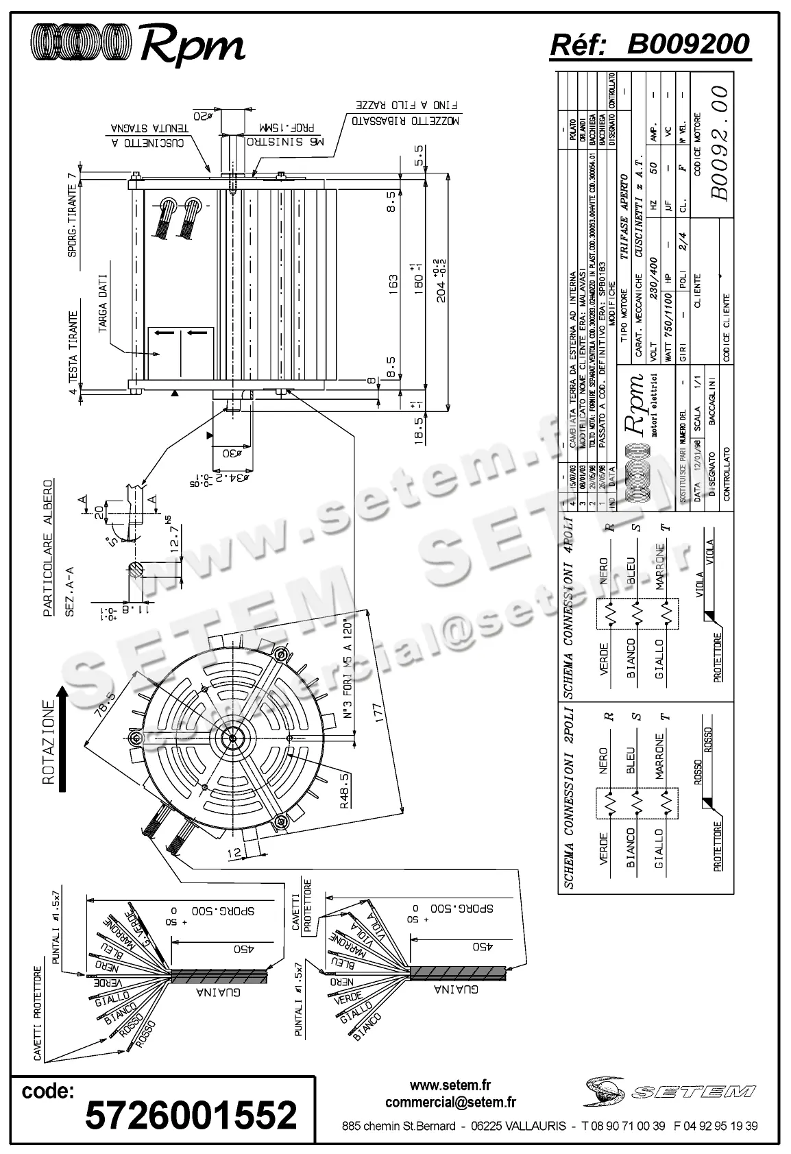 5726001552-MOTEUR RPM B009200
