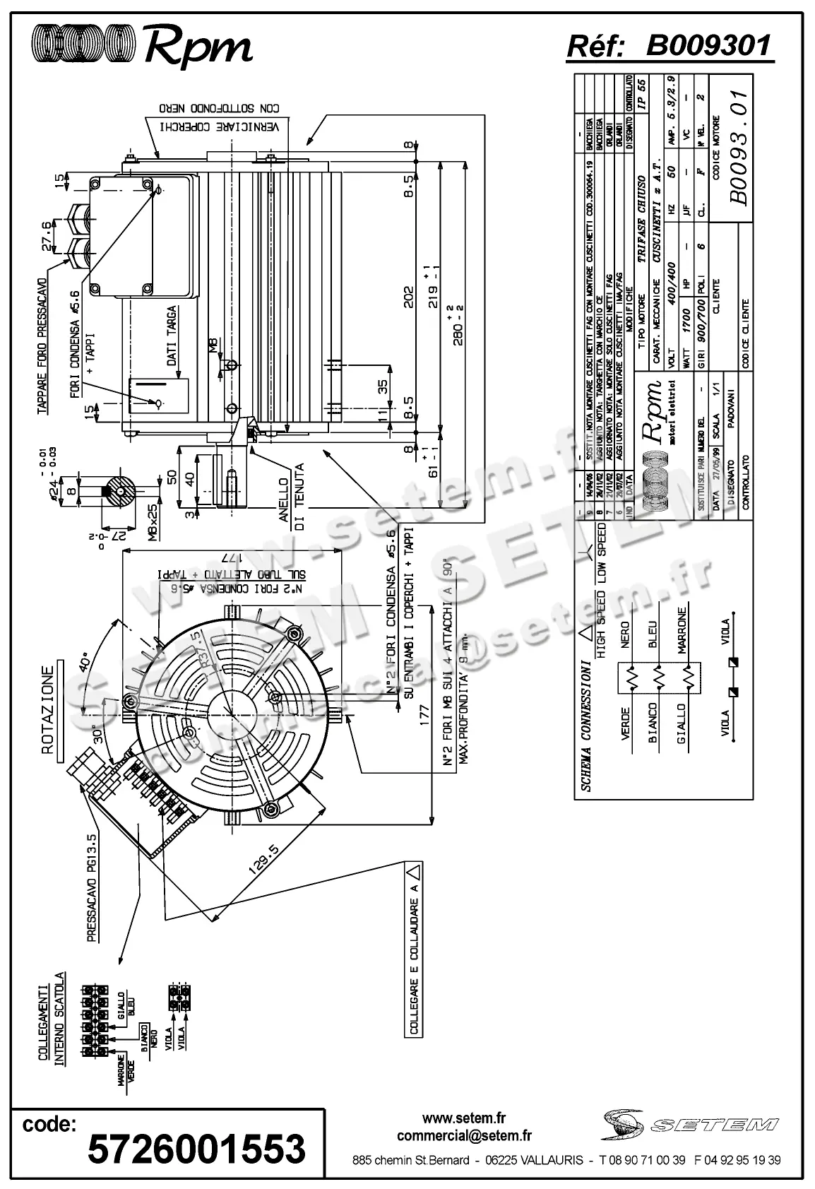 5726001553-MOTEUR RPM B009301