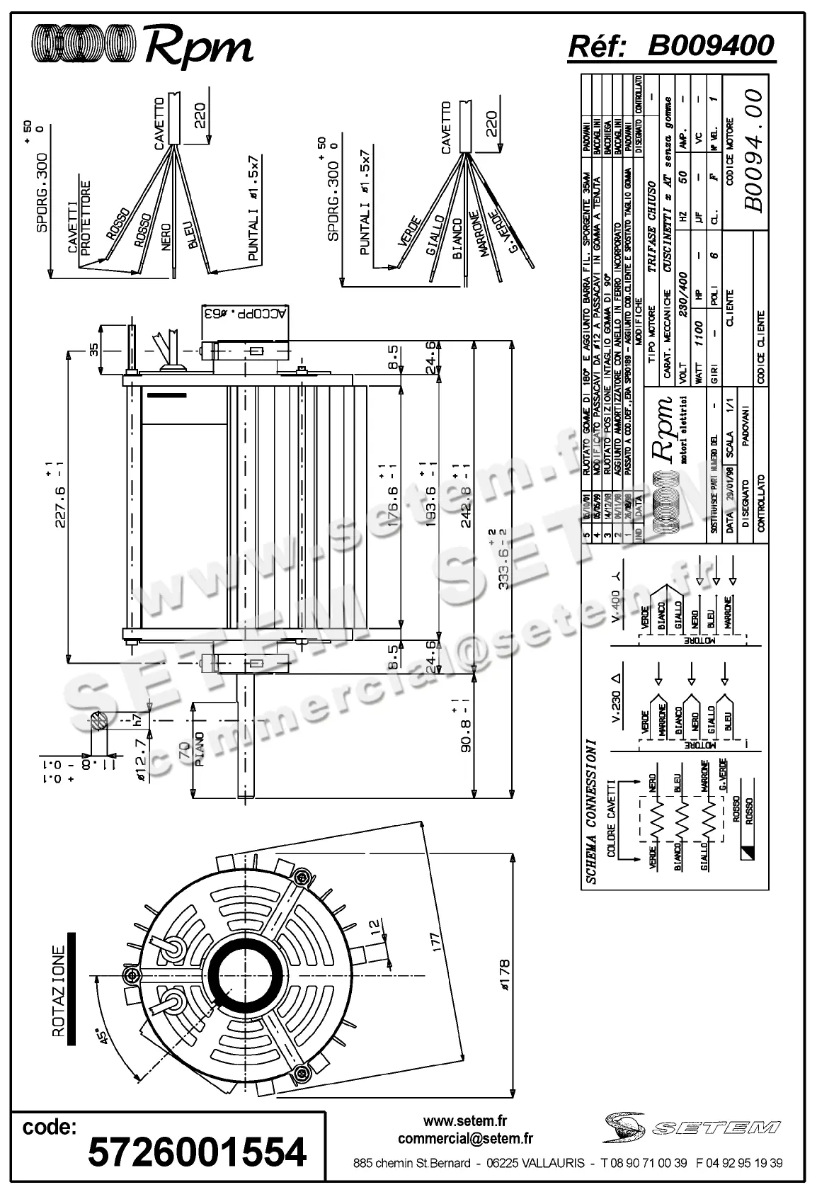 5726001554-MOTEUR RPM B009400