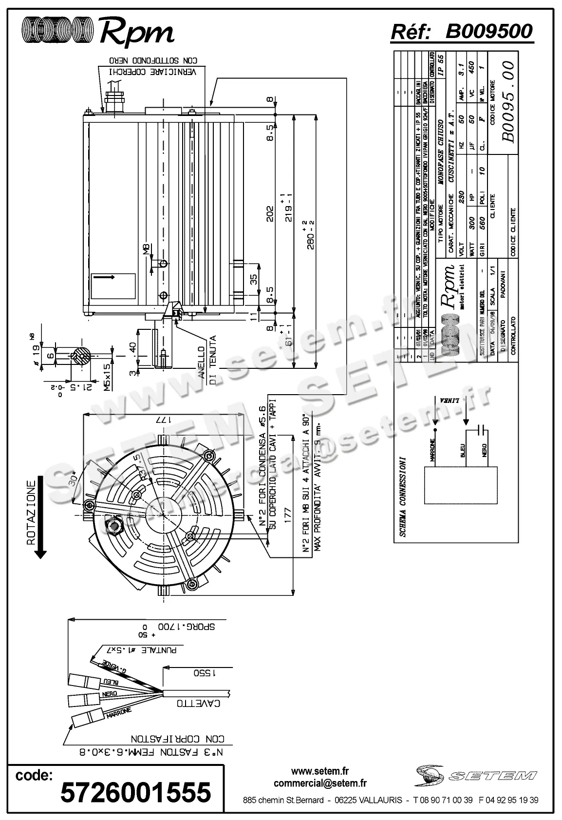 5726001555-MOTEUR RPM B009500