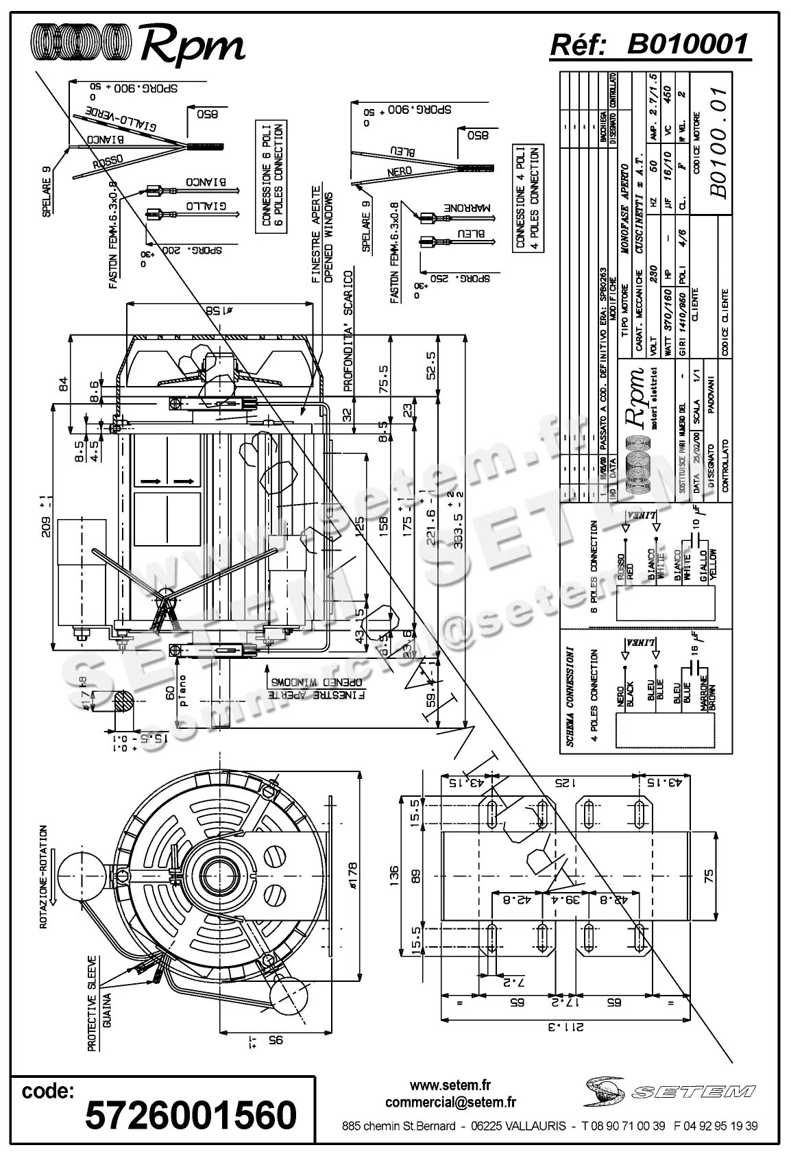 5726001560-MOTEUR RPM B010001