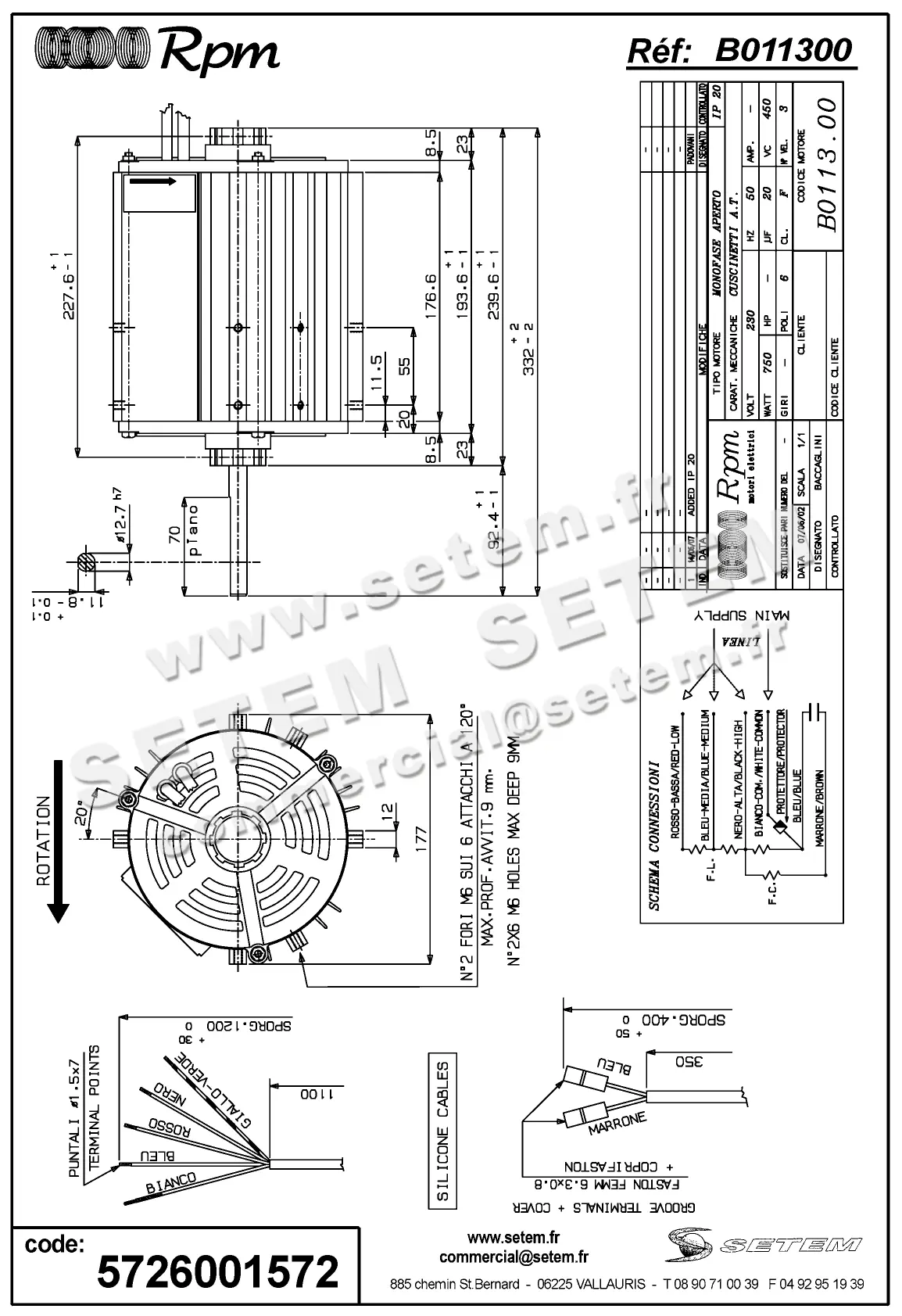 5726001572-MOTEUR RPM B011300