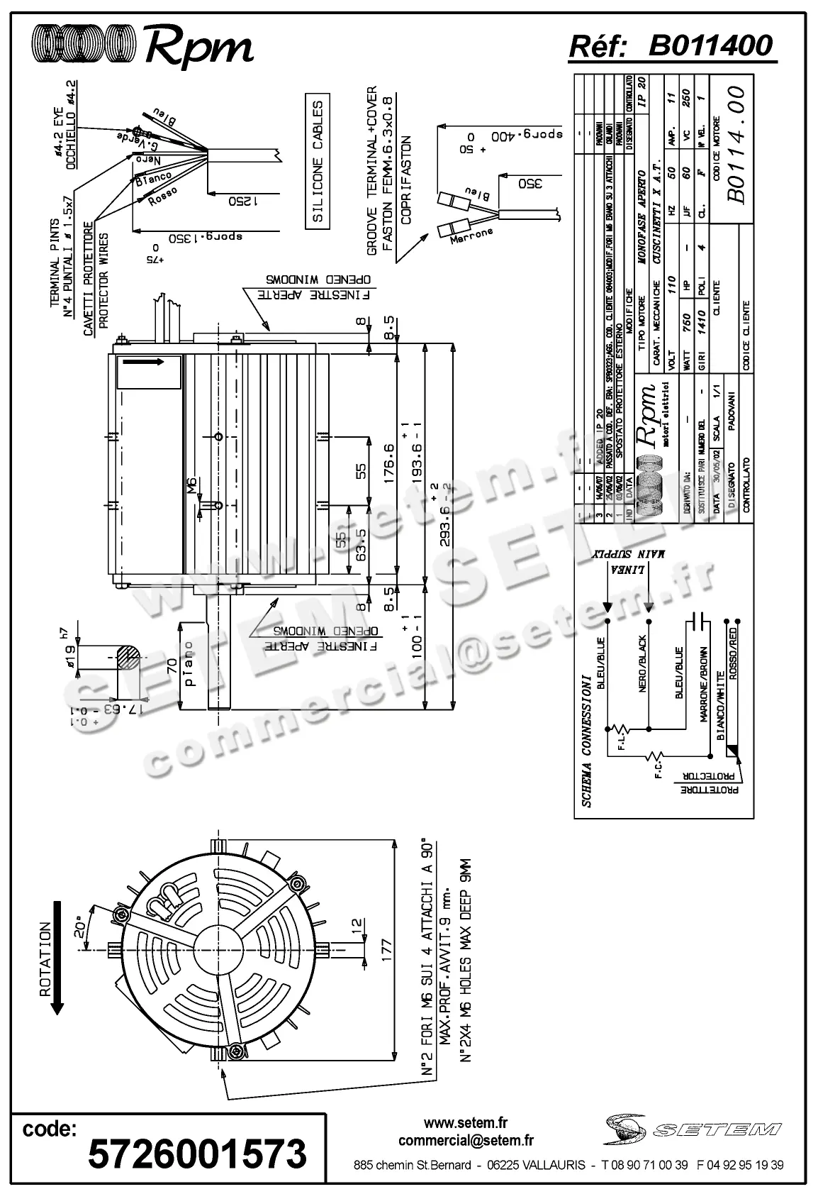 5726001573-MOTEUR RPM B011400