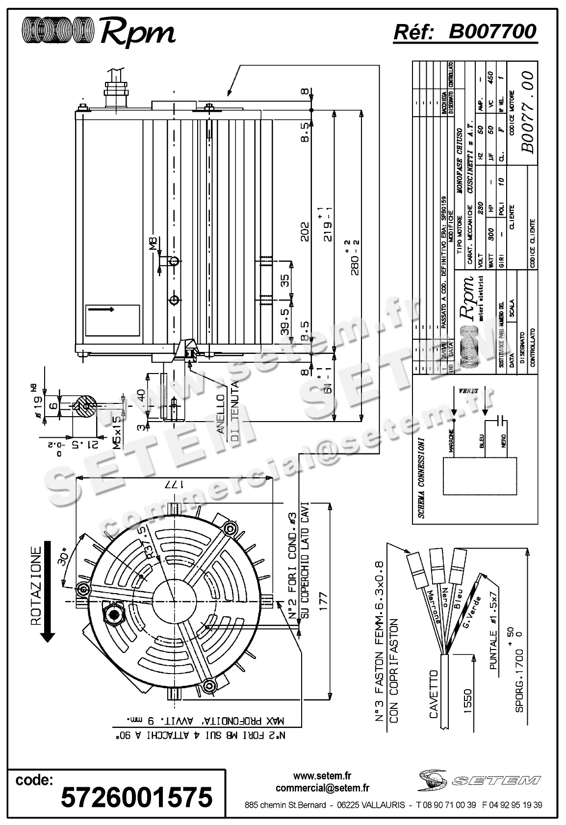 5726001575-MOTEUR RPM B007700