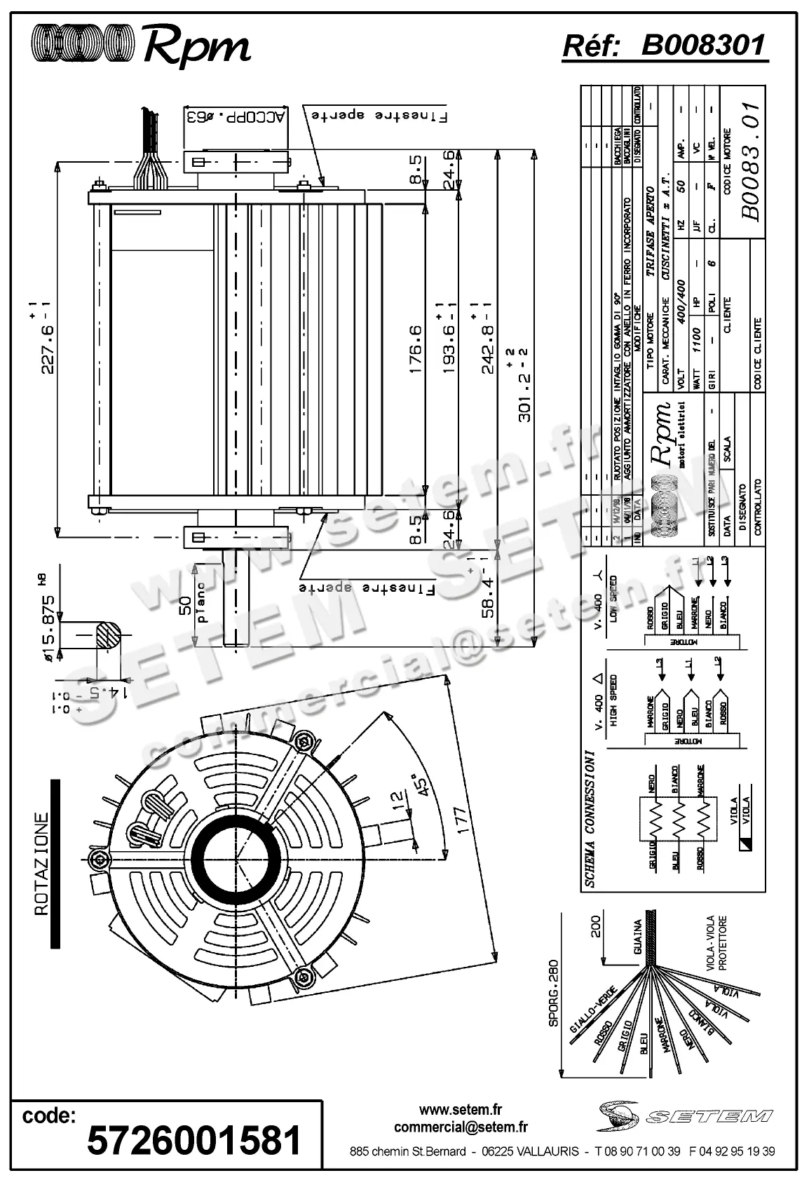 5726001581-MOTEUR RPM B008301
