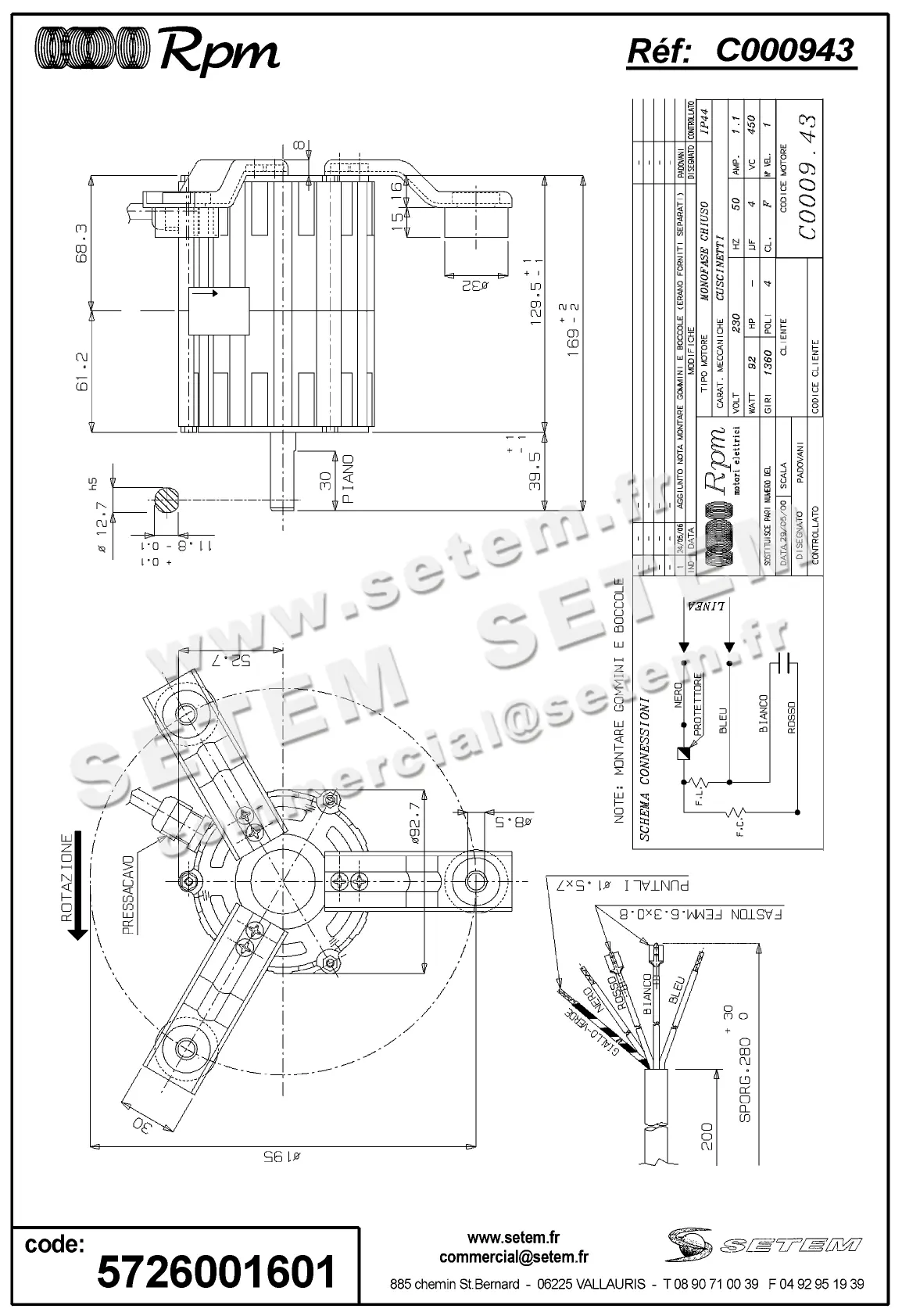 5726001601-MOTEUR RPM C000943