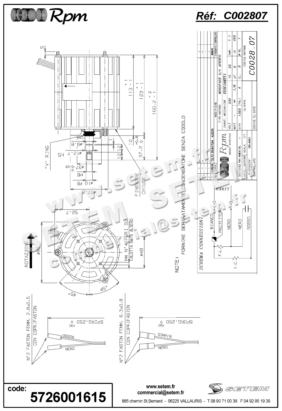 5726001615-MOTEUR RPM C002807