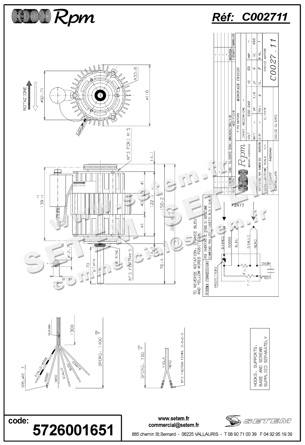 5726001651-MOTEUR RPM C002711 2