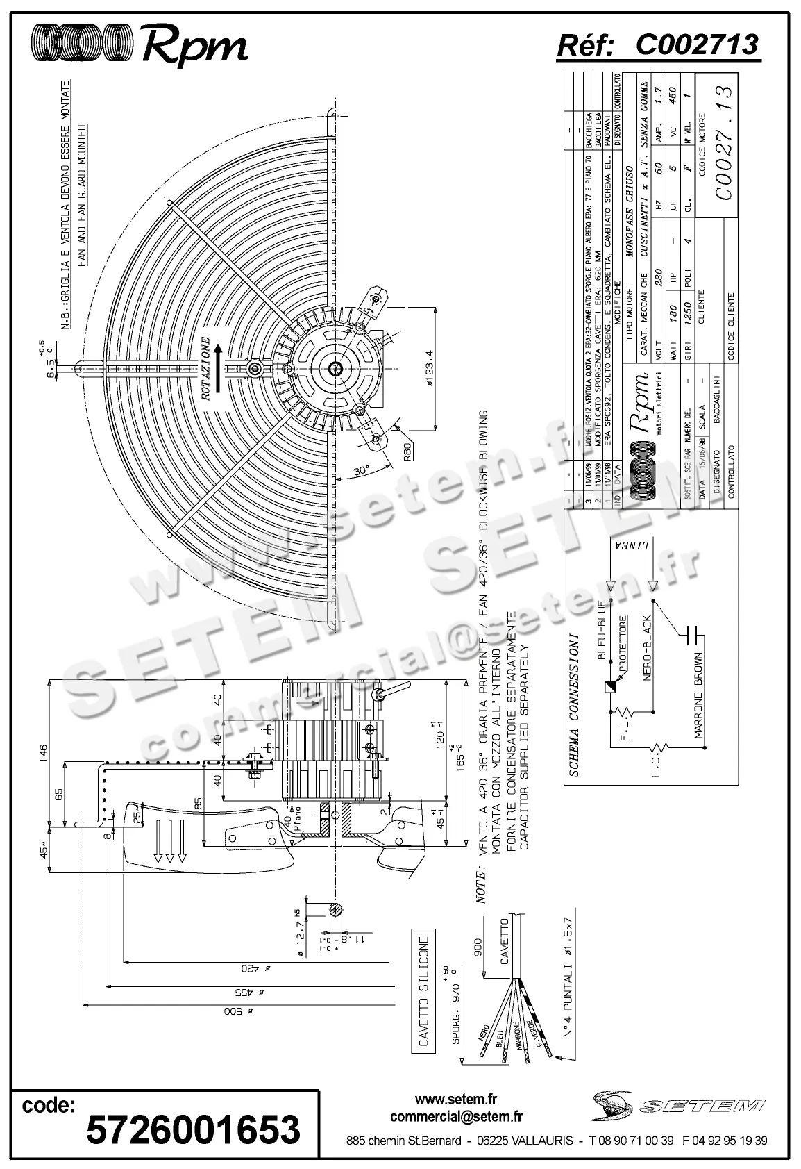 5726001653-MOTEUR RPM C002713