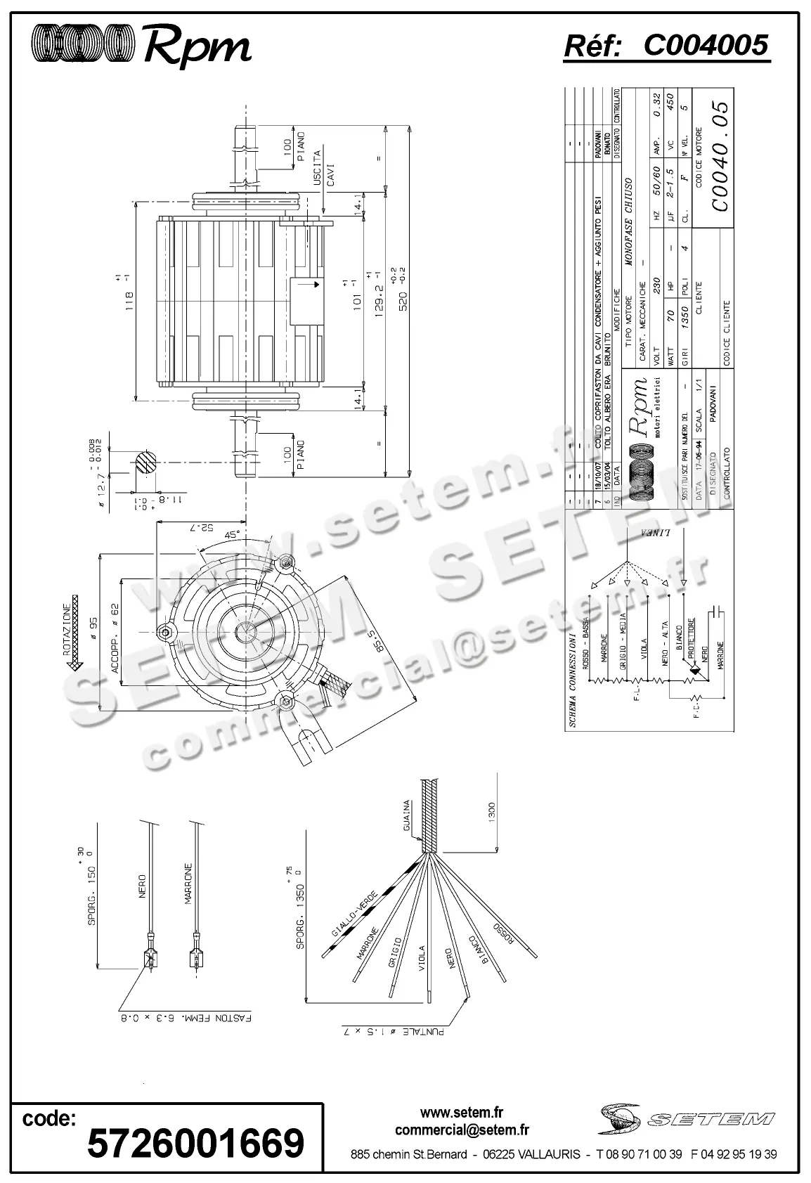 5726001669-MOTEUR RPM C004005