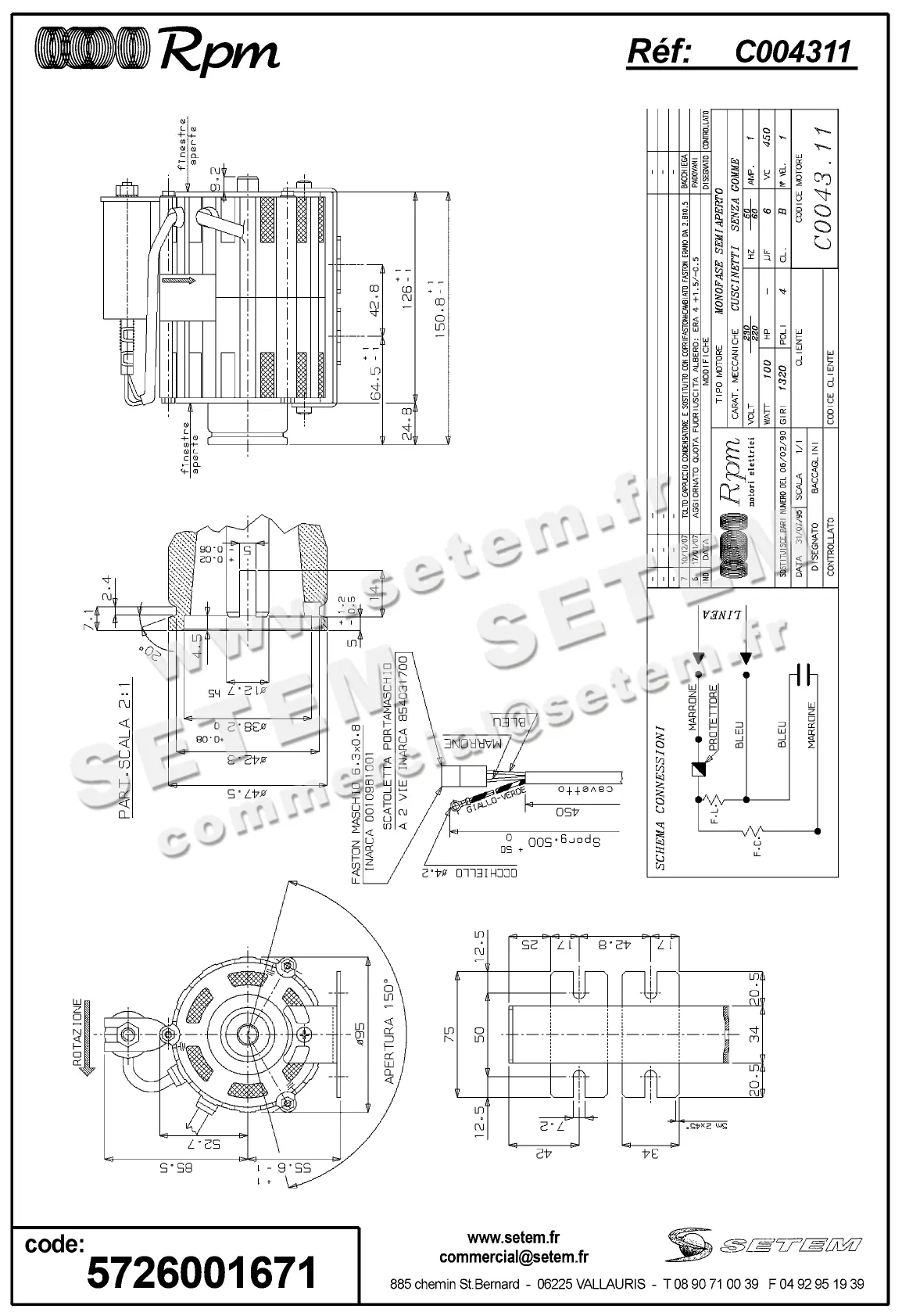 5726001671-MOTEUR RPM C004311