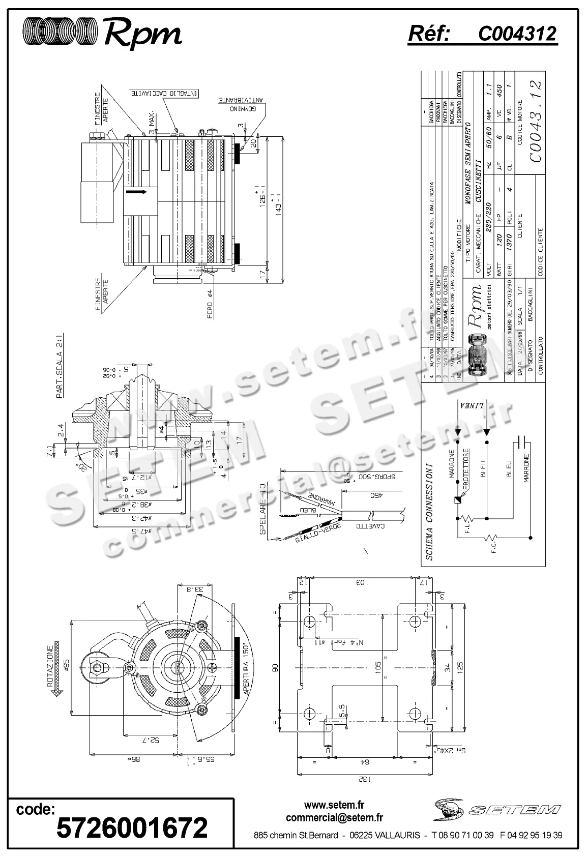 5726001672-MOTEUR RPM C004312