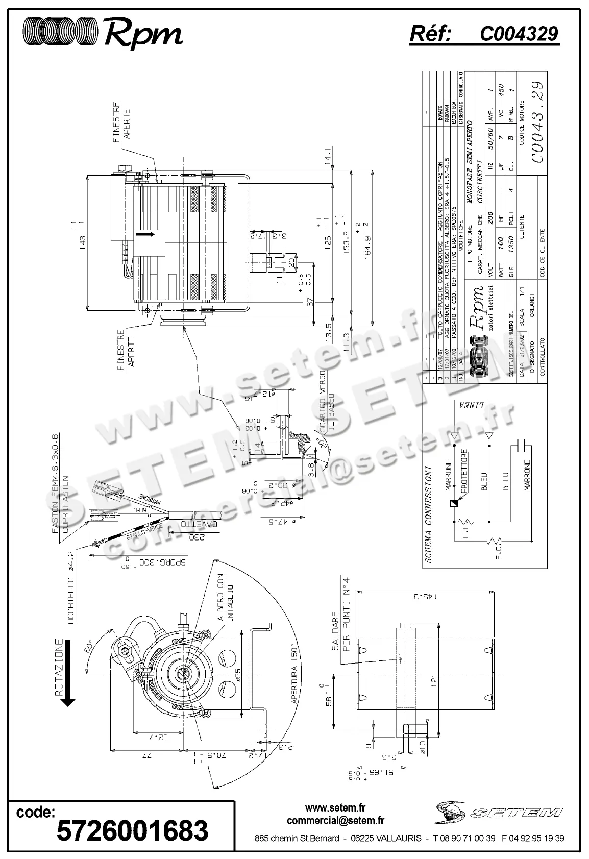 5726001683-MOTEUR RPM C004329