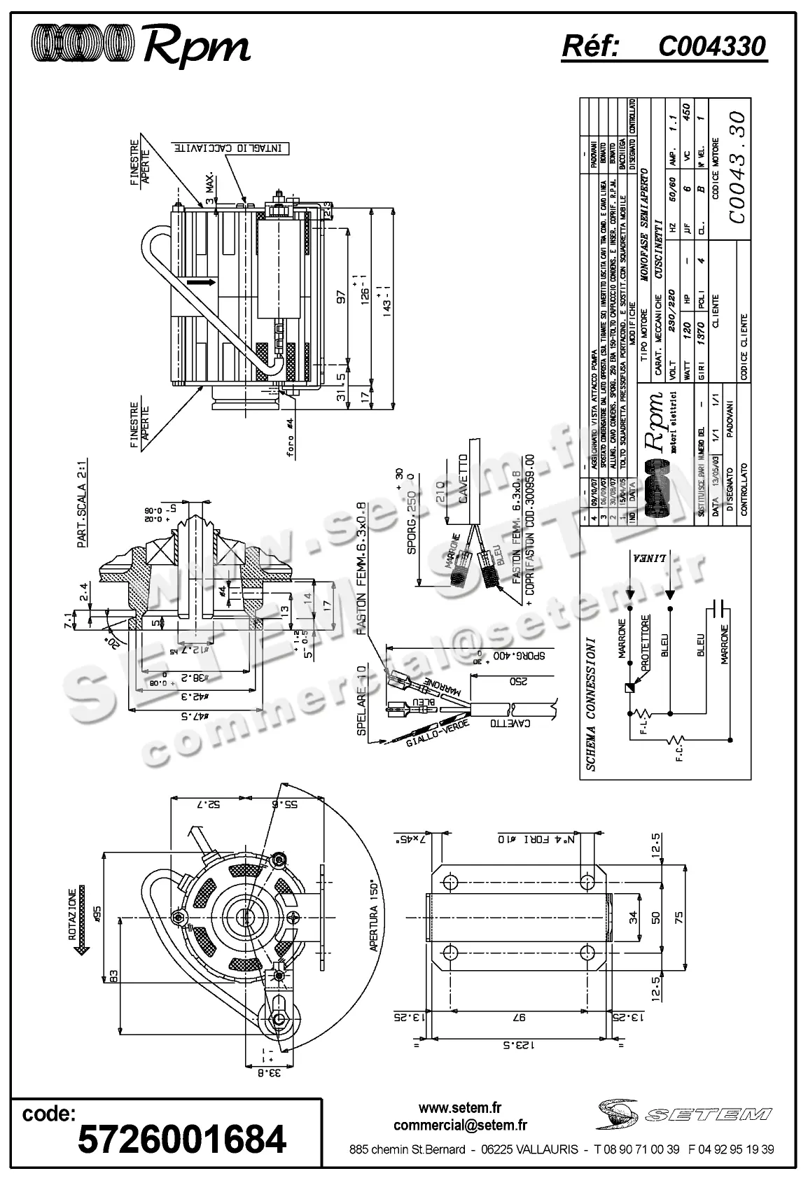 5726001684-MOTEUR RPM C004330