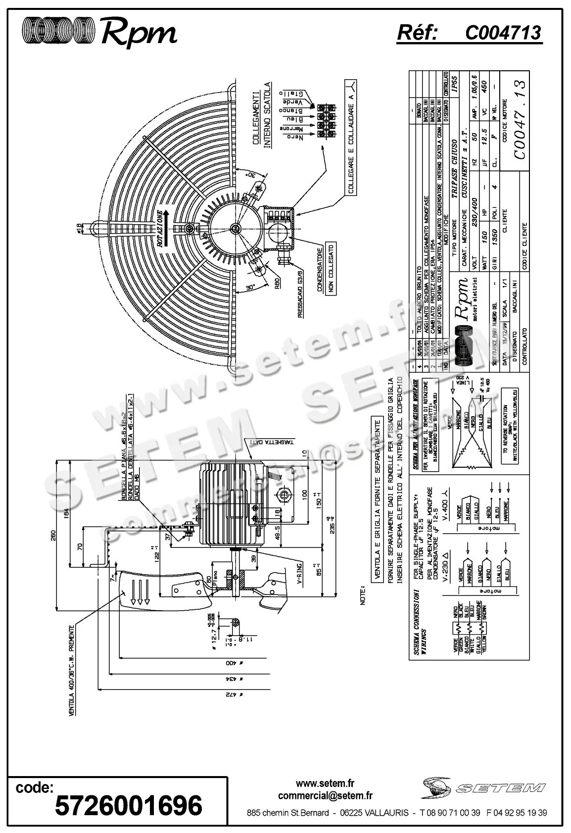 5726001696-MOTEUR RPM C004713