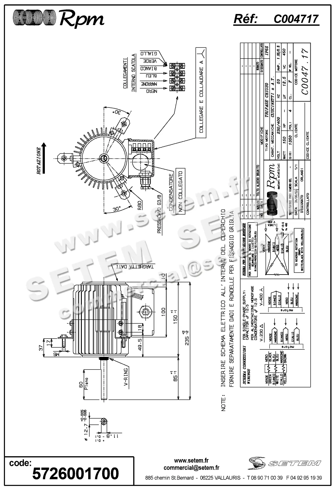 5726001700-MOTEUR RPM C004717