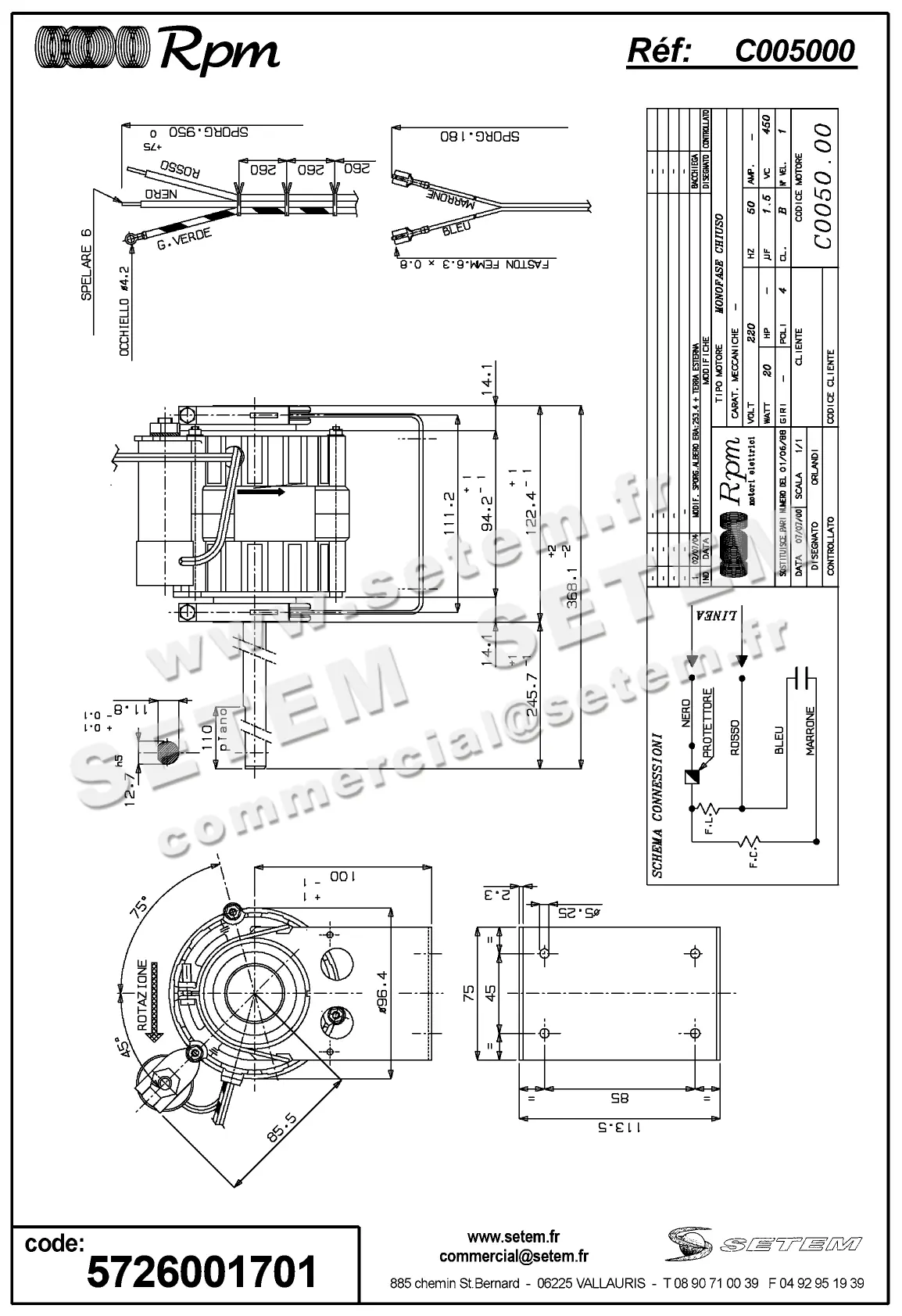 5726001701-MOTEUR RPM C005000
