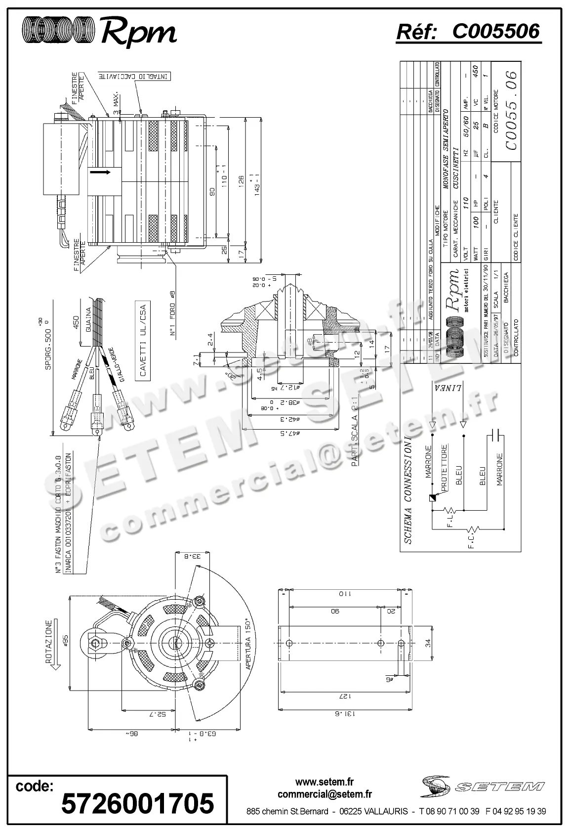 5726001705-MOTEUR RPM C005506