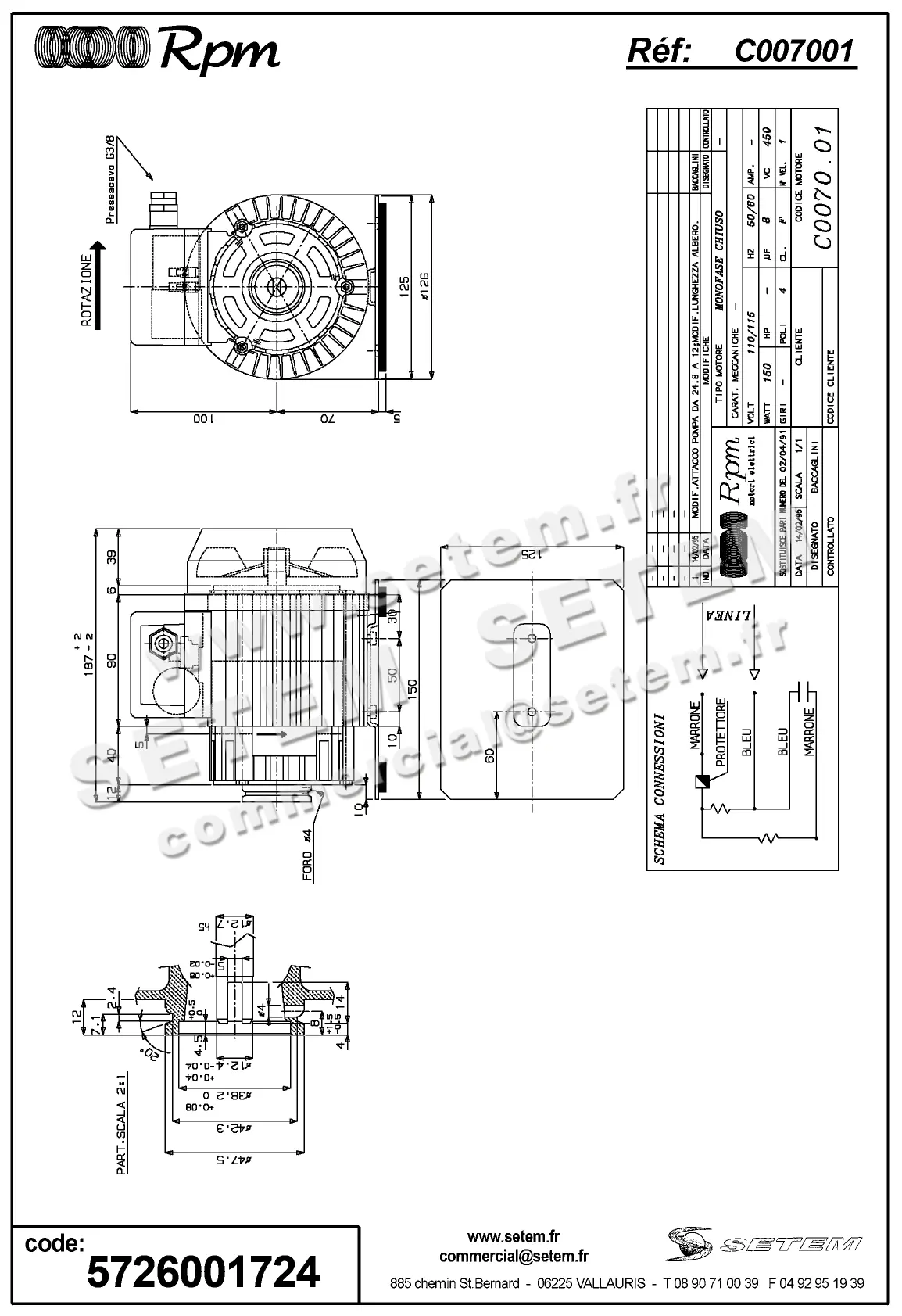 5726001724-MOTEUR RPM C007001