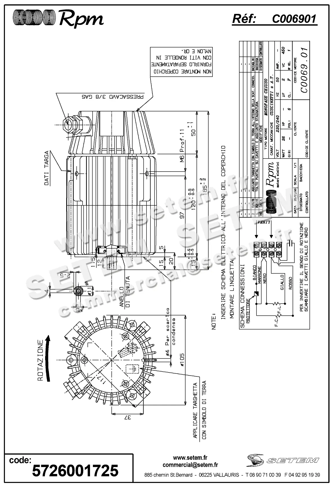 5726001725-MOTEUR RPM C006901