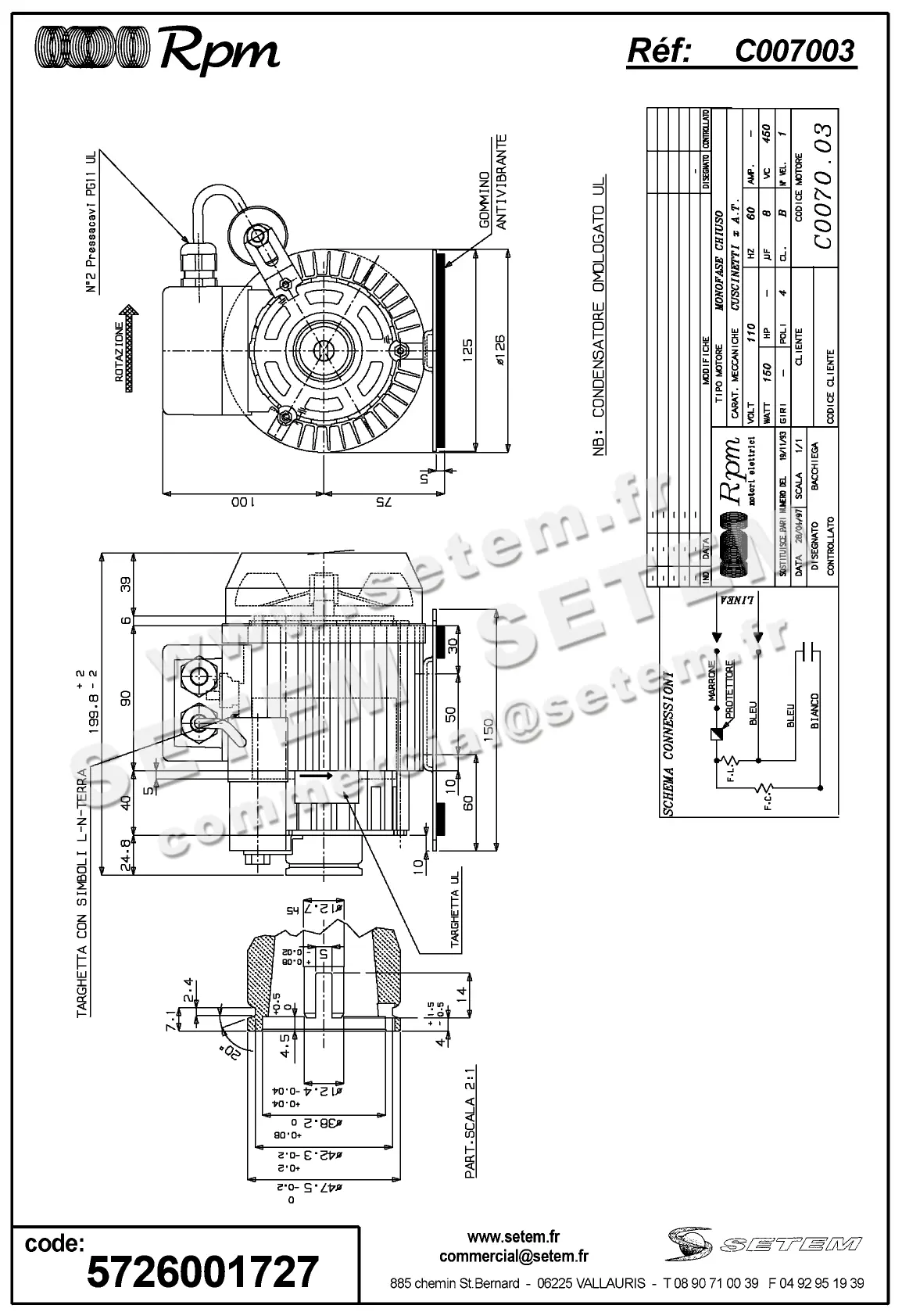 5726001727-MOTEUR RPM C007003