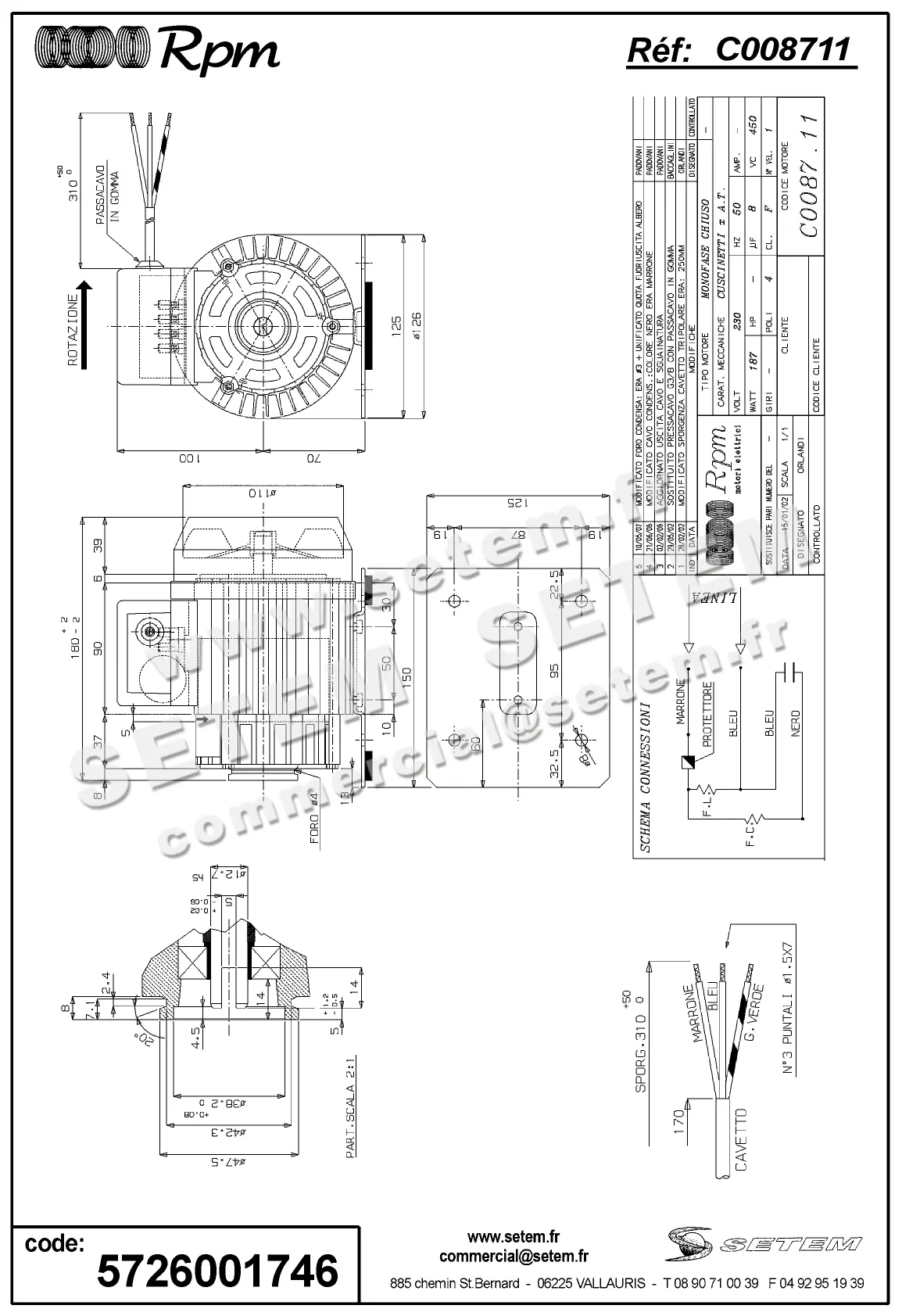 5726001746-MOTEUR RPM C008711