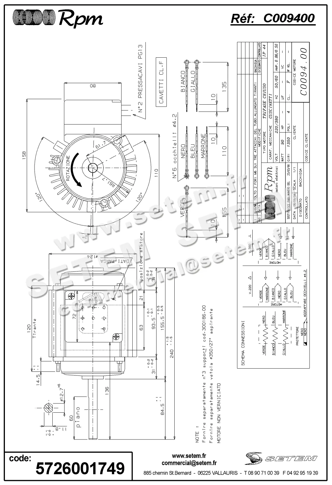5726001749-MOTEUR RPM C009400