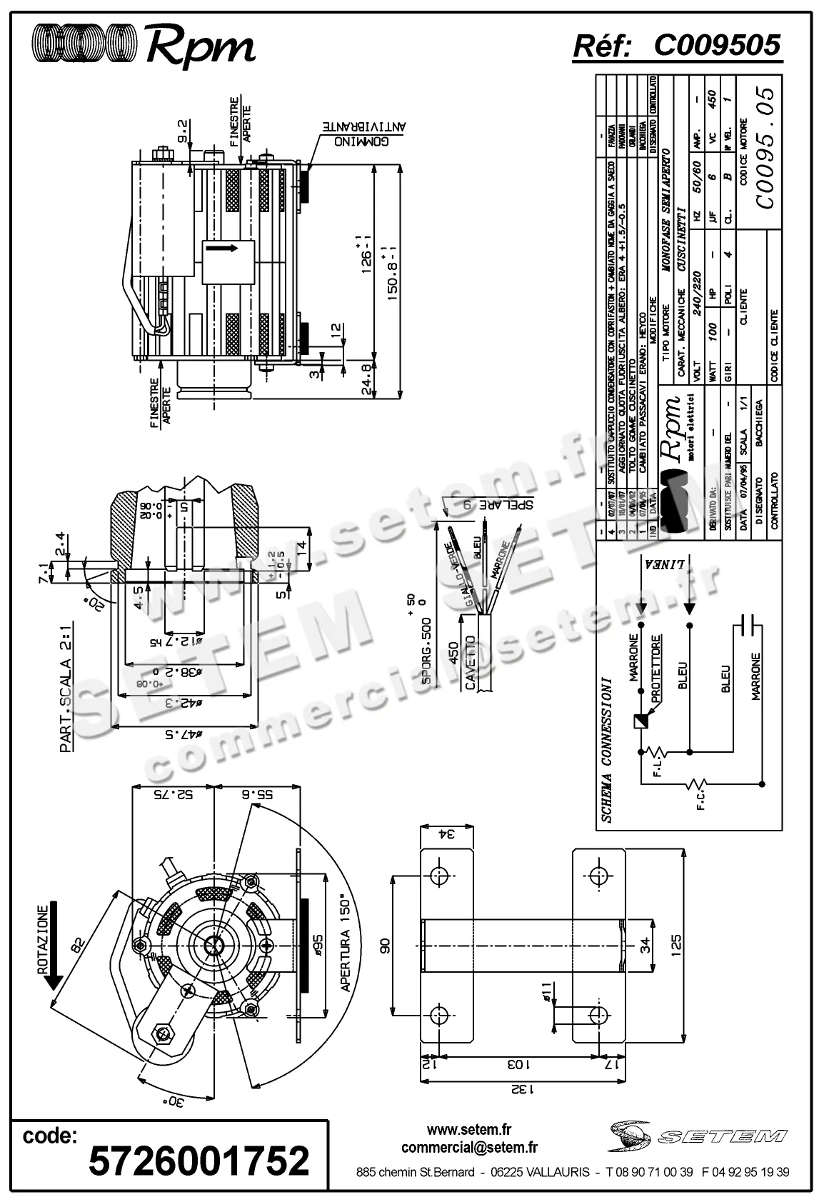5726001752-MOTEUR RPM C009505