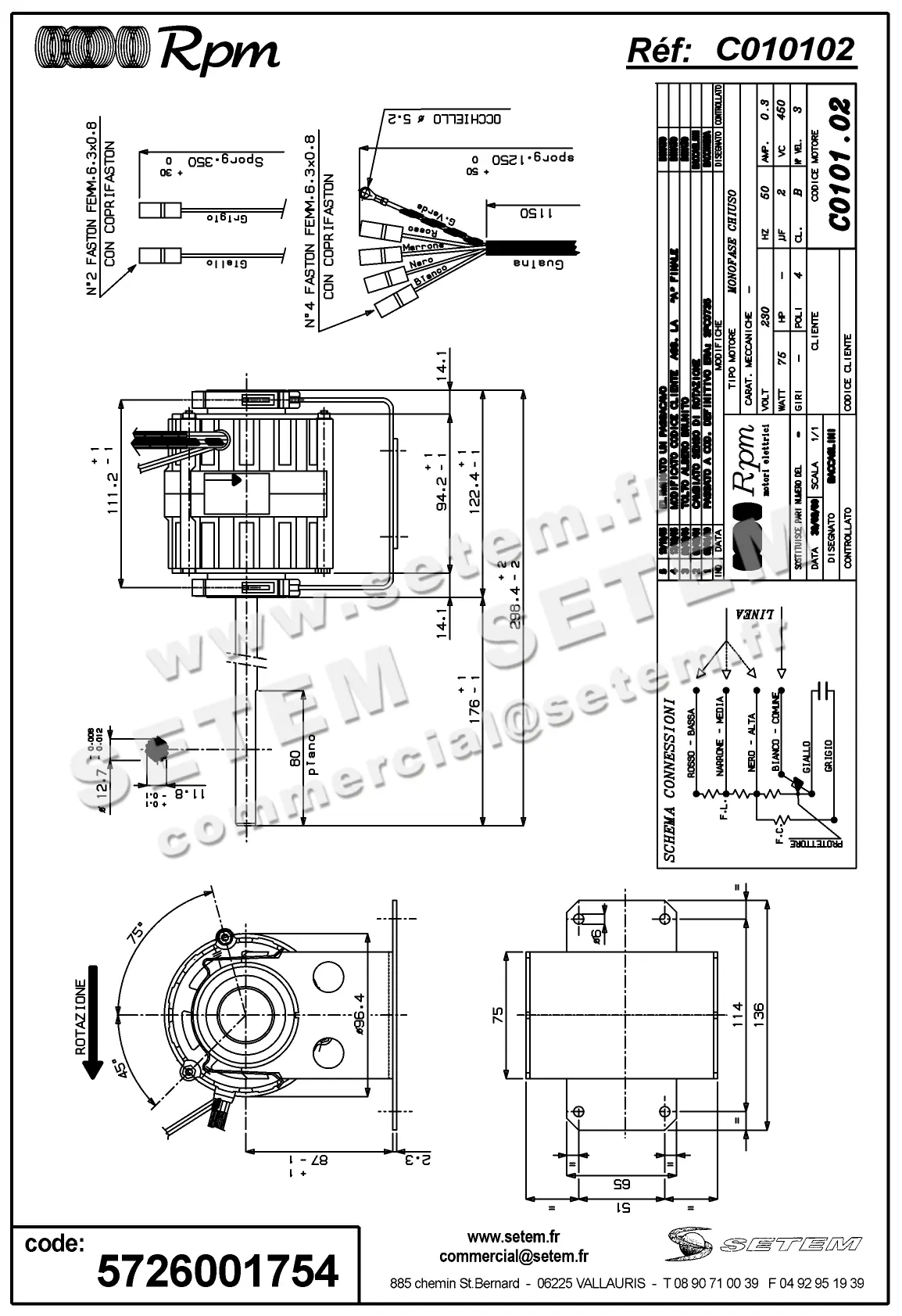 5726001754-MOTEUR RPM C010102