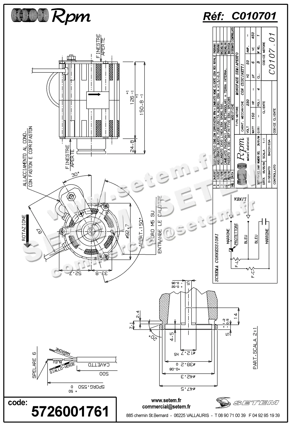 5726001761-MOTEUR RPM C010701