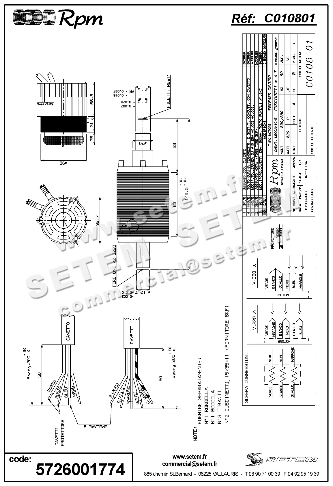 5726001774-MOTEUR RPM C010801