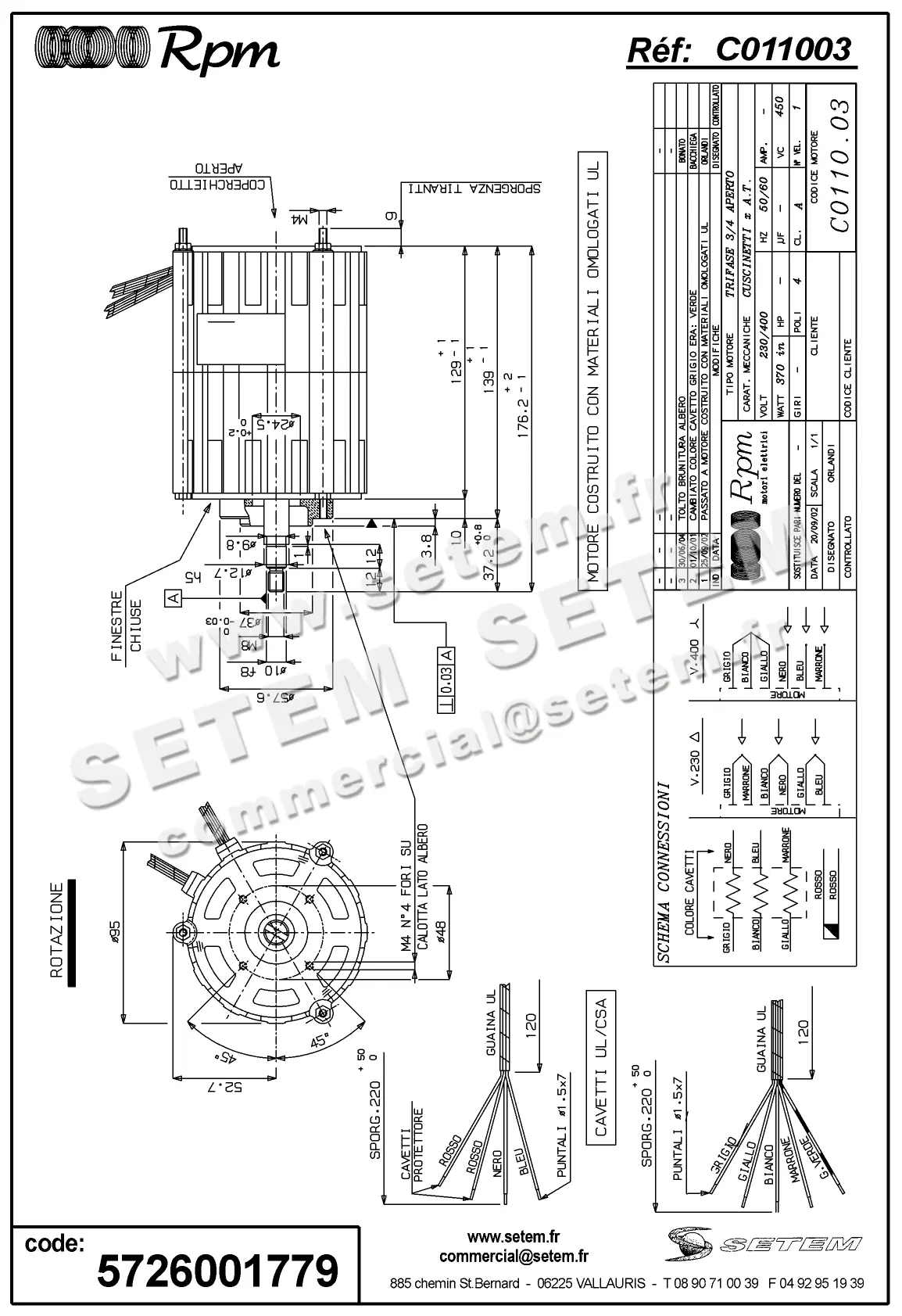 5726001779-MOTEUR RPM C011003