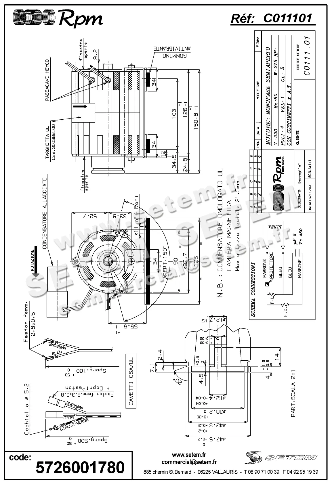 5726001780-MOTEUR RPM C011101