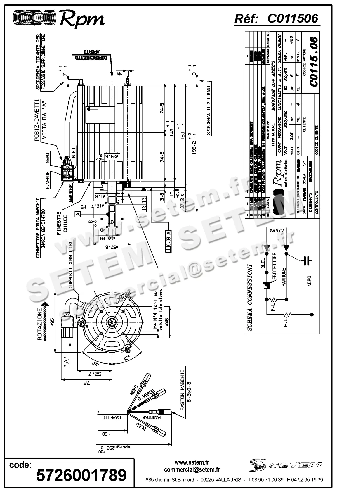 5726001789-MOTEUR RPM C011506