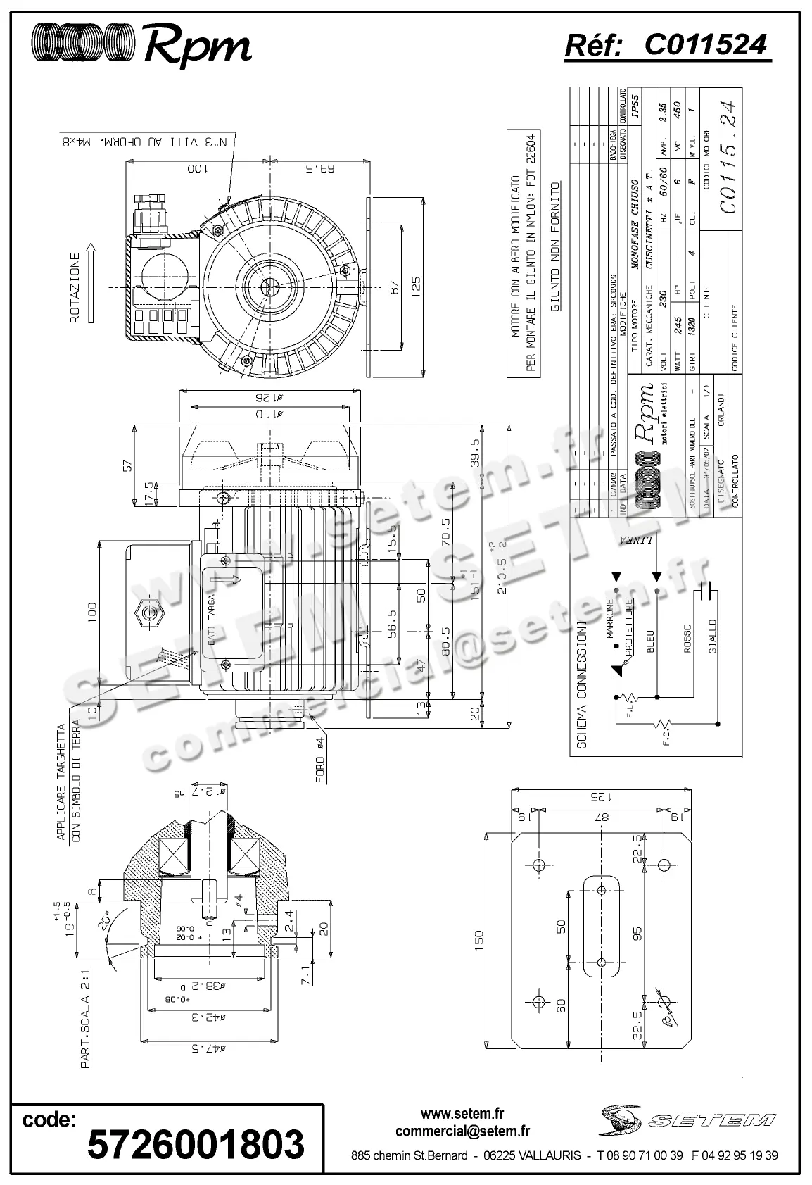 5726001803-MOTEUR RPM C011524