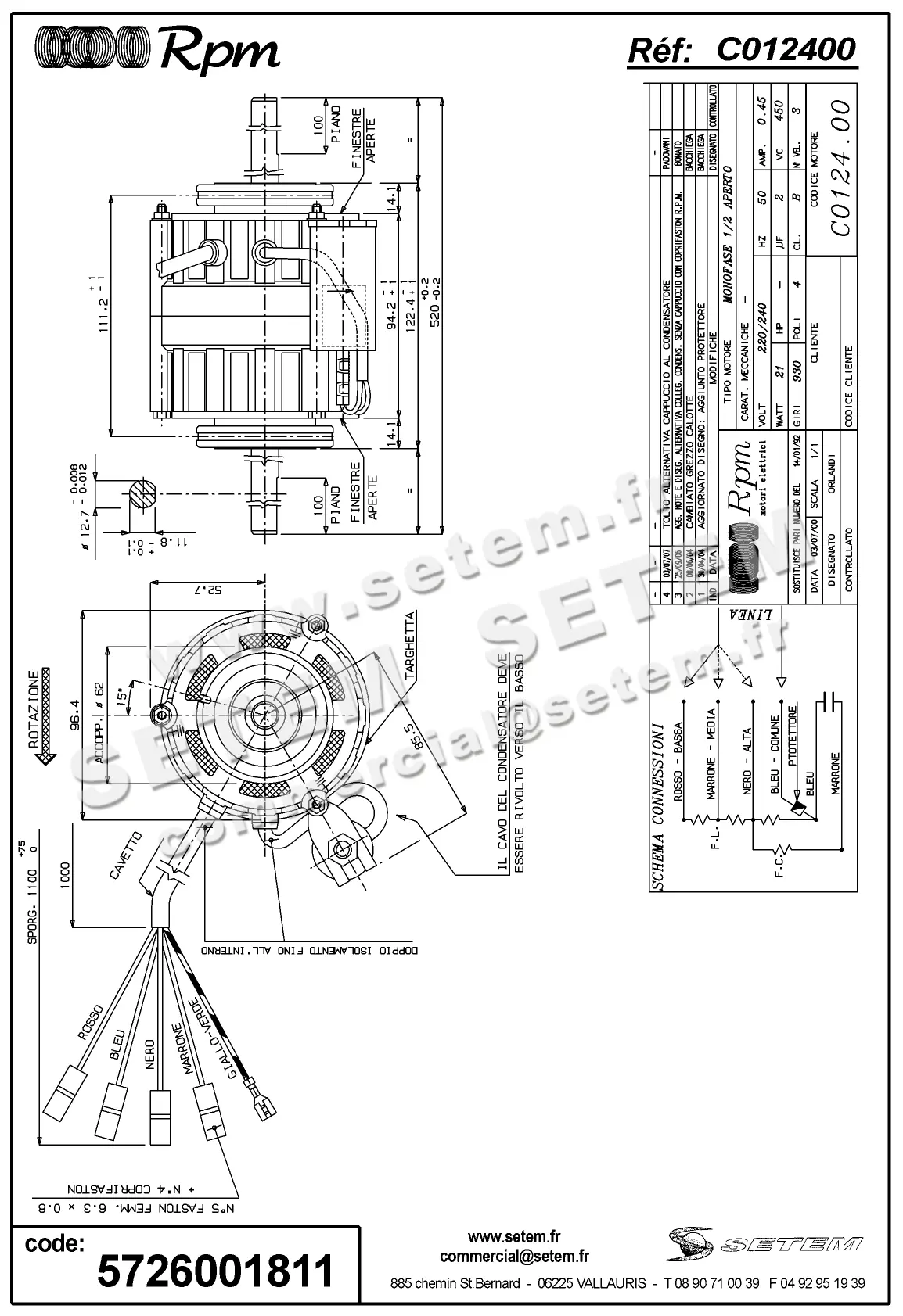 5726001811-MOTEUR RPM C012400