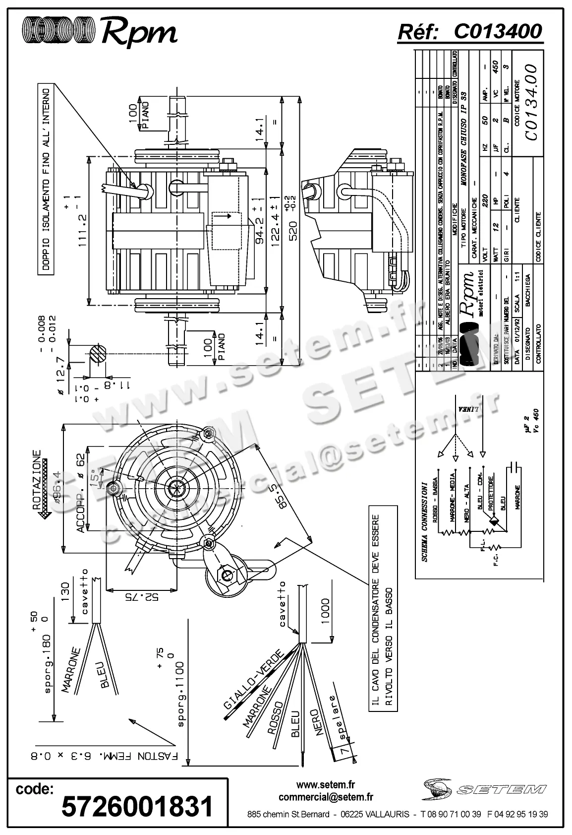 5726001831-MOTEUR RPM C013400