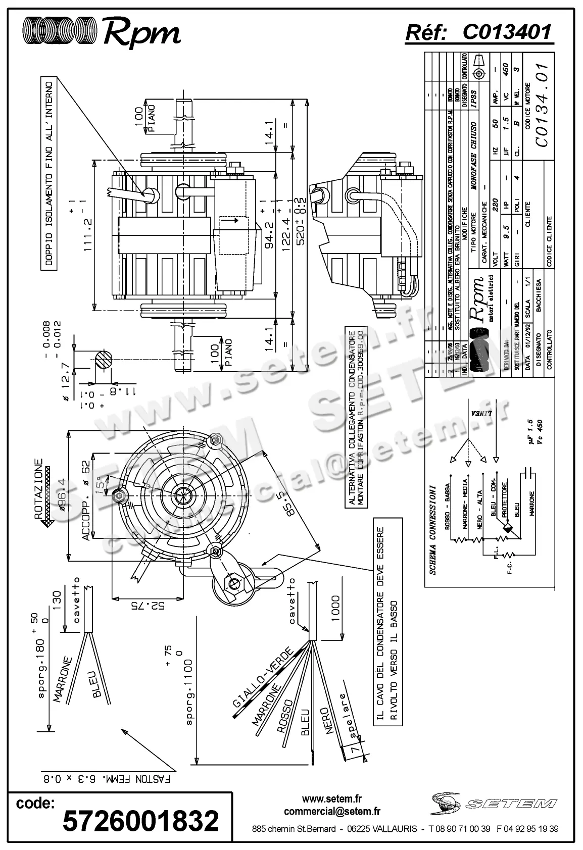 5726001832-MOTEUR RPM C013401